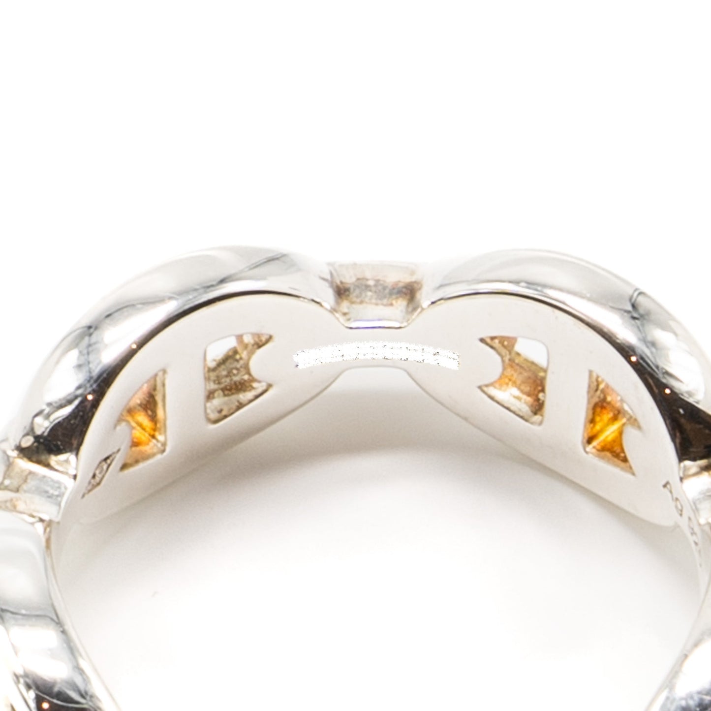 Hermes size 55 Chaine D’ancre Enchainee ring, small model silver
