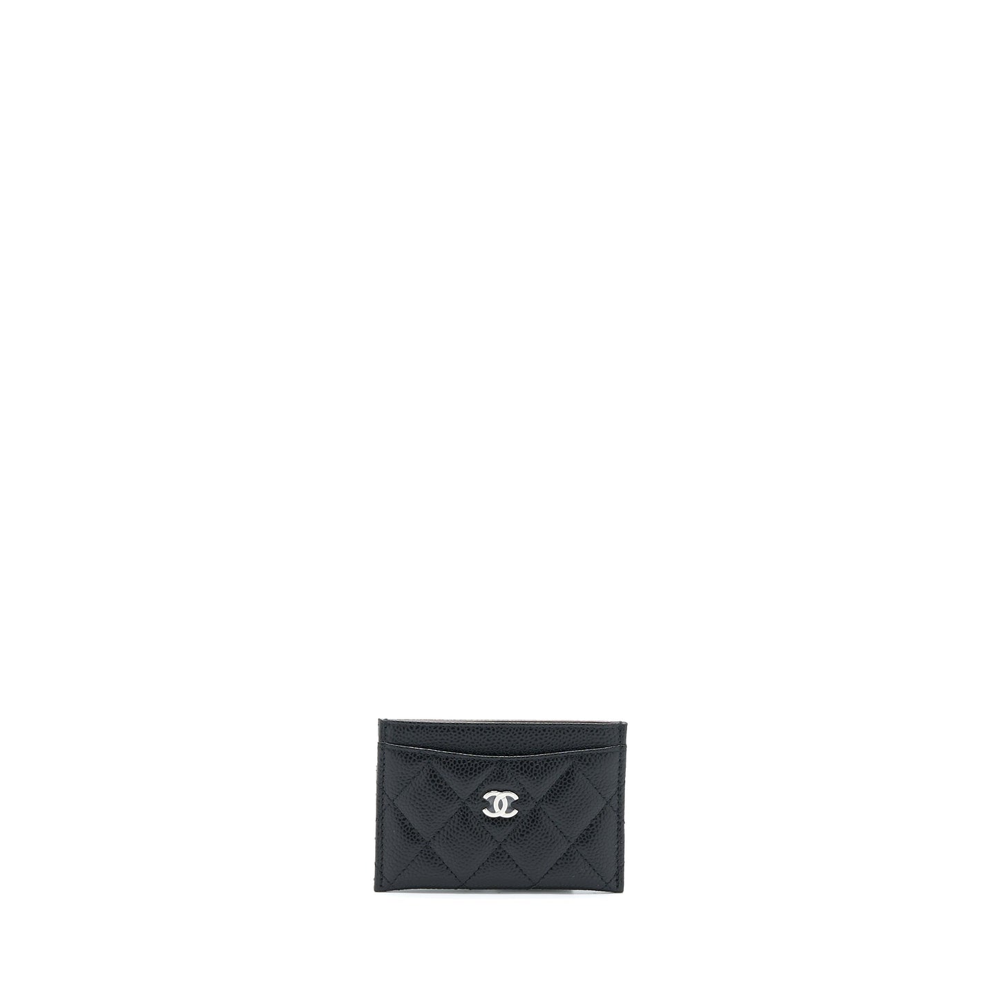 Chanel Classic Card Holder Caviar Black SHW