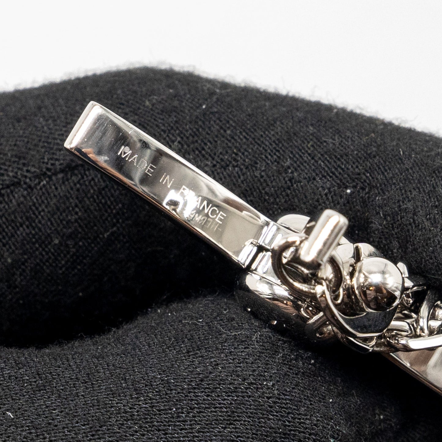 Hermes Filou Glove Clip Silver Tone
