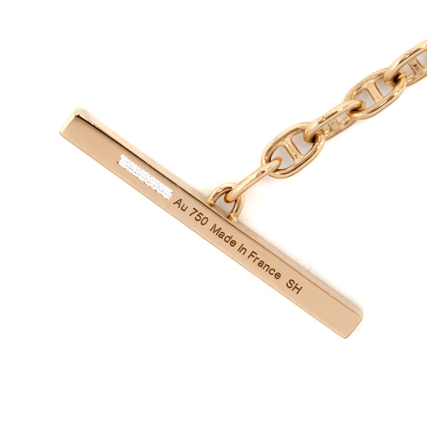 Hermes size SH New frandole bracelet rose gold,diamonds