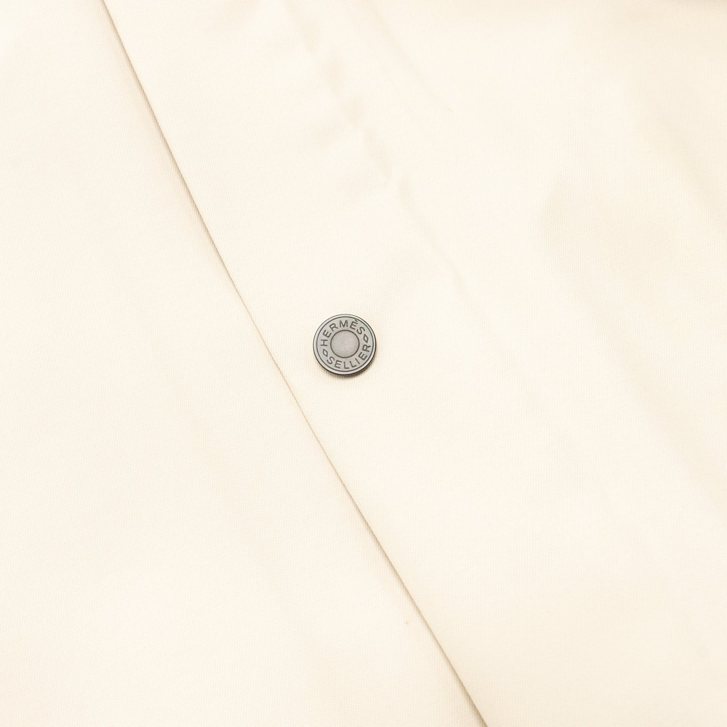 Hermes Size XS Parka Coat Polyamide Gris Carriere