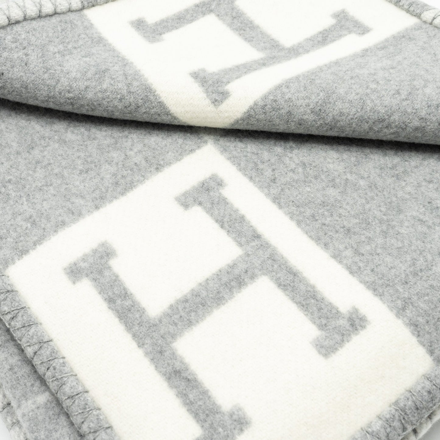 Hermes Avalon Throw blanket Gris Clair