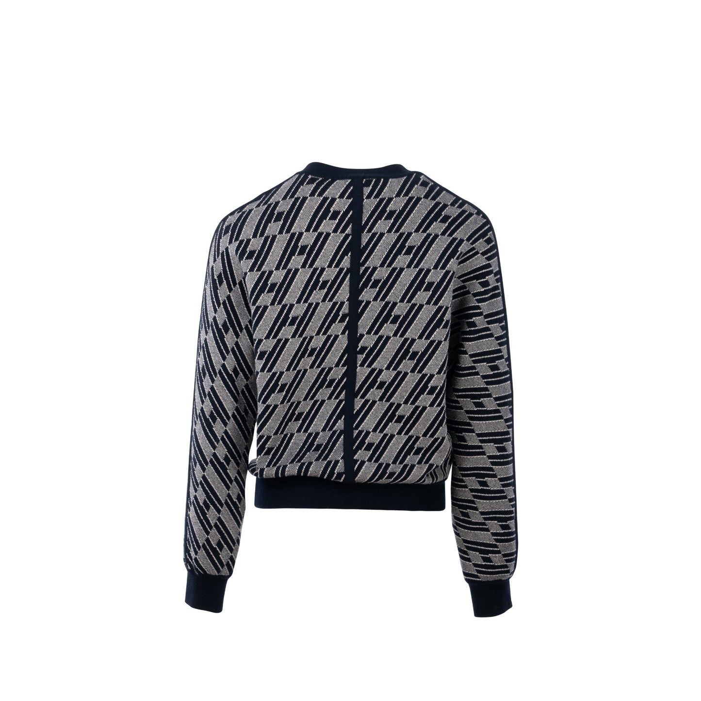 hermes size 34 reversible knitwear cashmere / cotton Navy