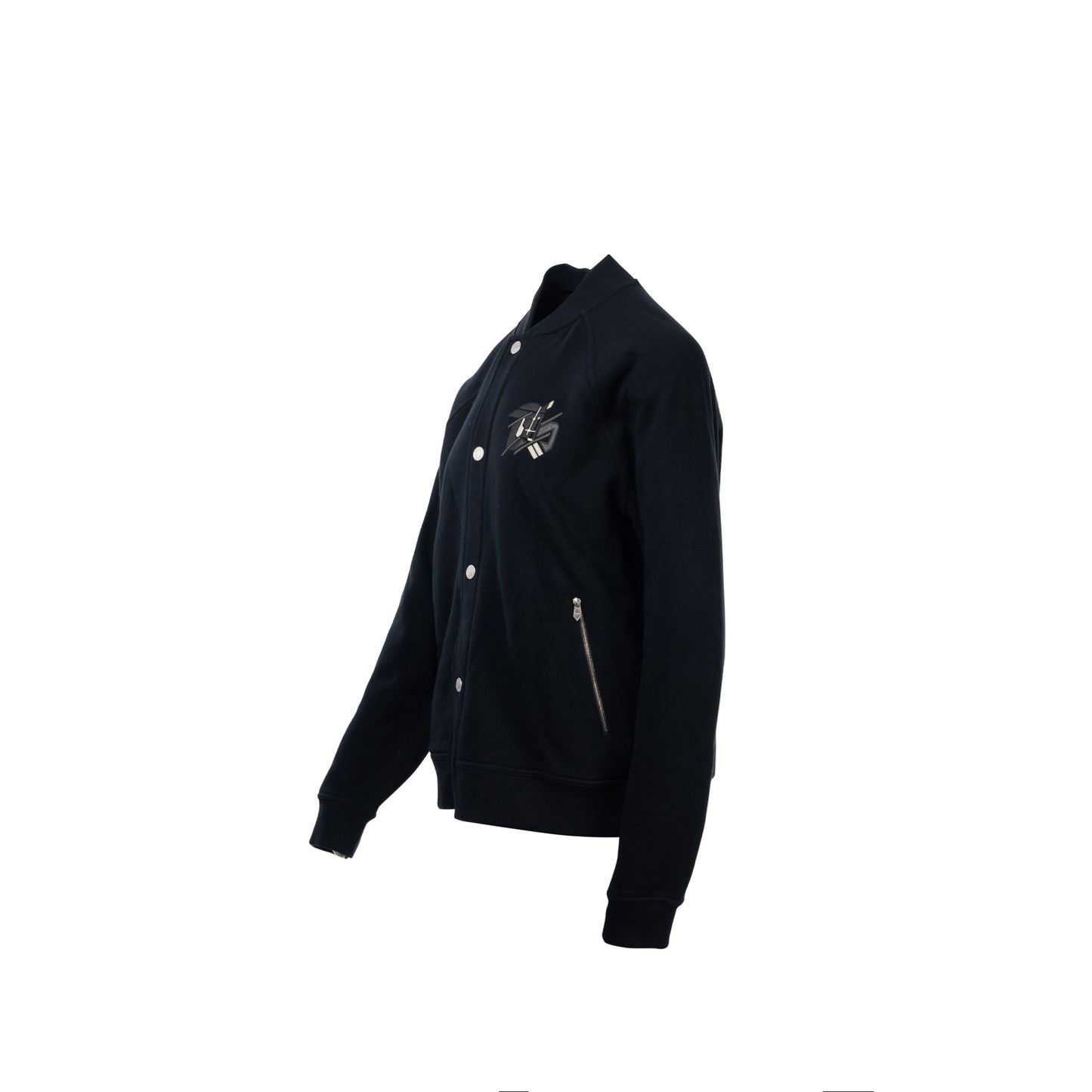 Hermes size M Patch Cuir Jacket Cotton Marine
