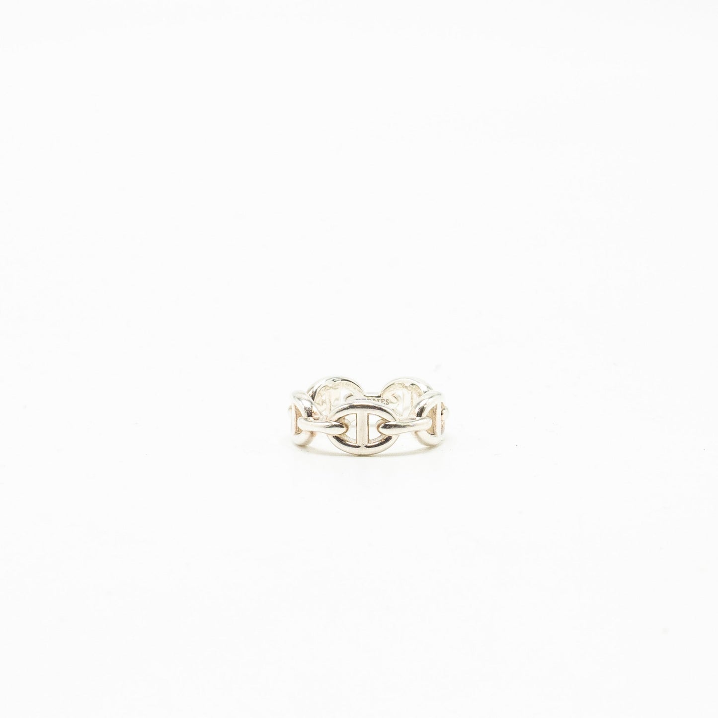Hermes size 50 Chaine d'ancre Enchainee ring, small model silver