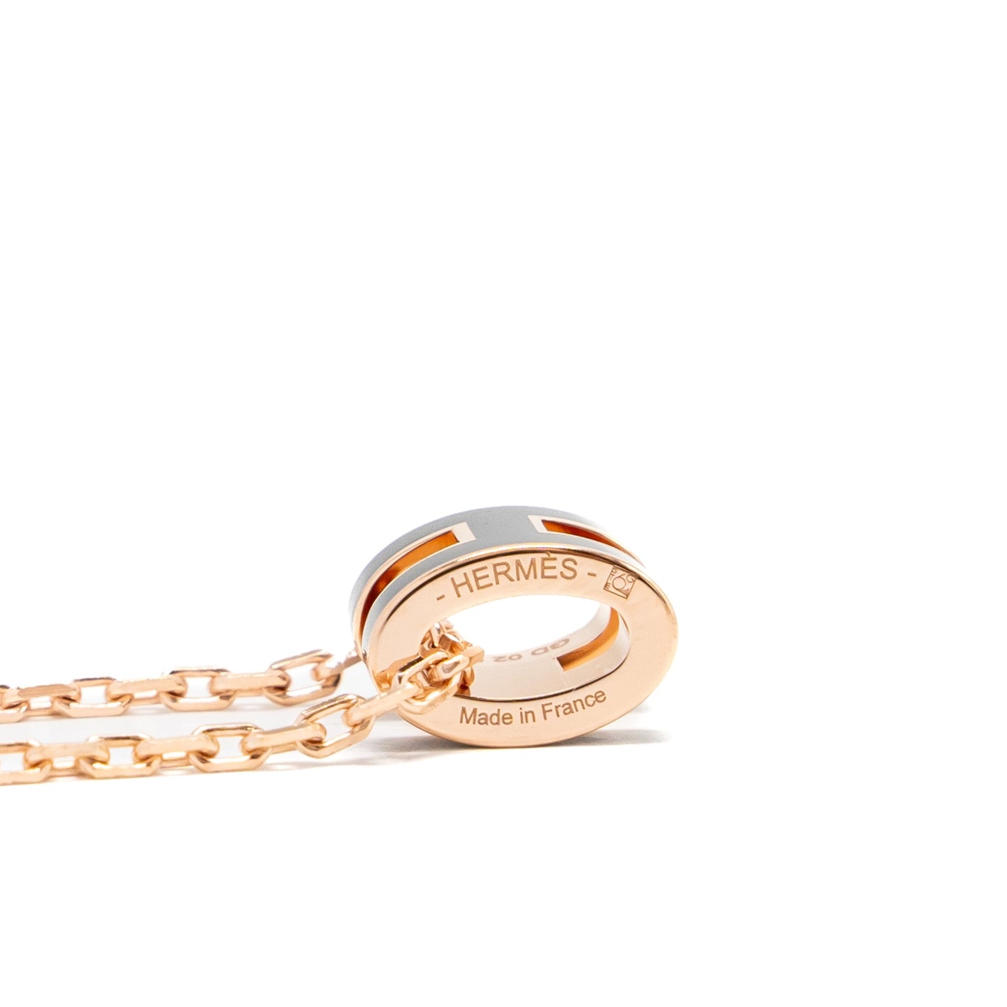 Hermes Mini Pop H Pendant BLACK RGHW