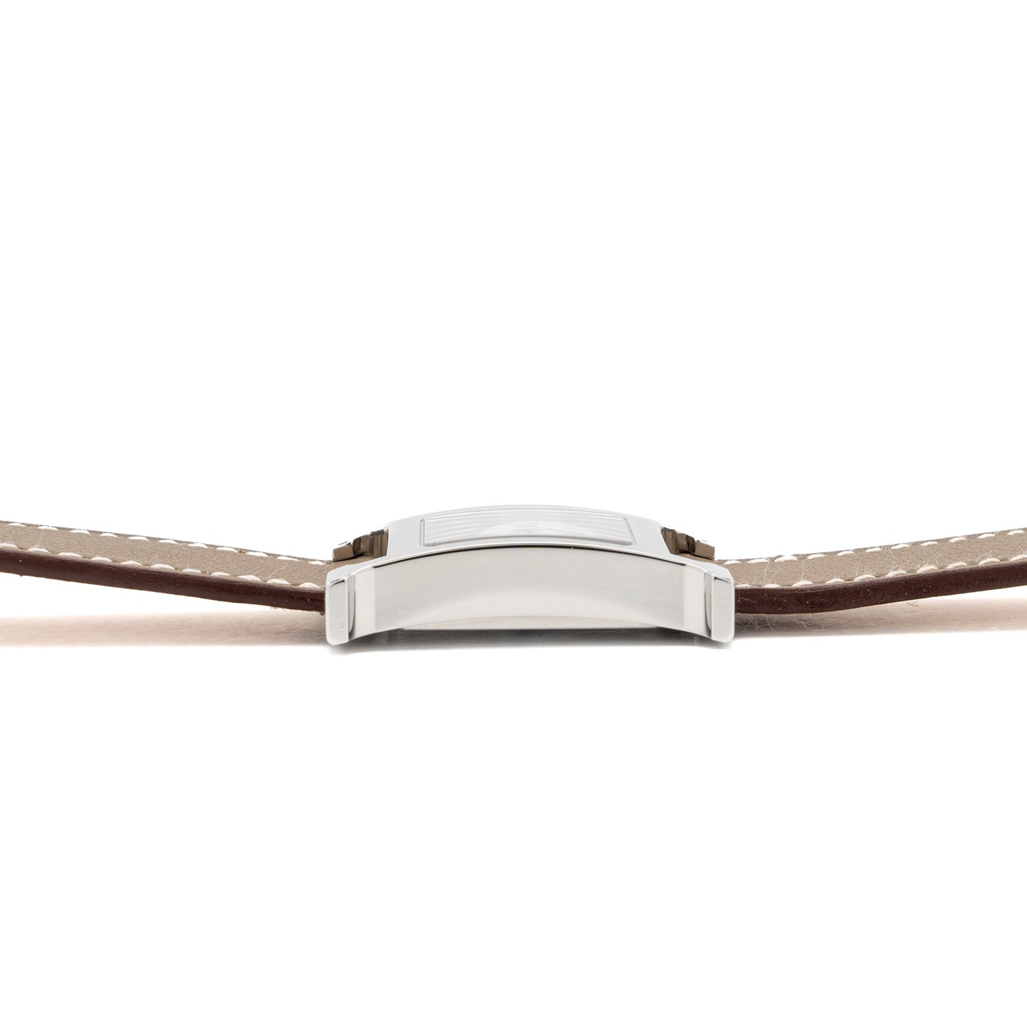 Hermes Heure Watch, small model 25mm quartz movement steel case etoupe SHW