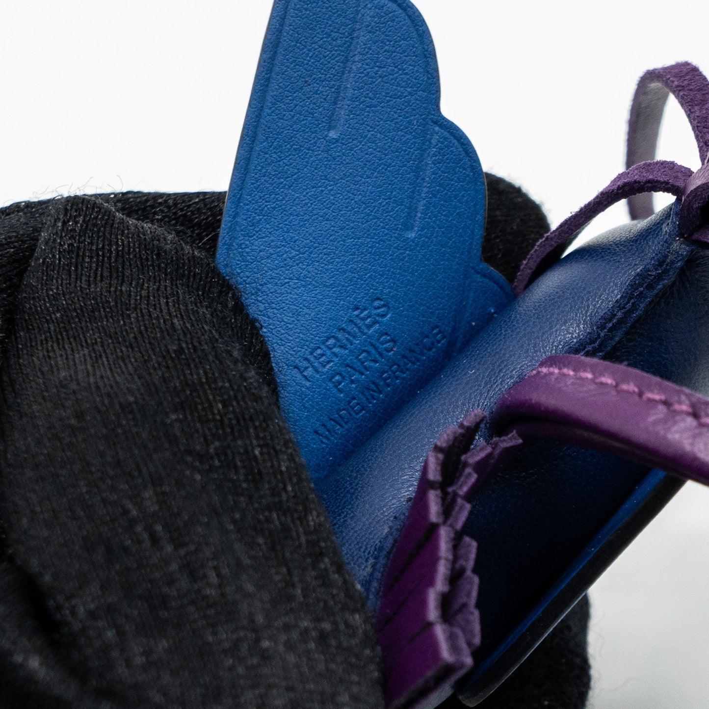 Hermes Rodeo Pegase PM Bleu Saphir/Violet/Bleu France Stamp Z