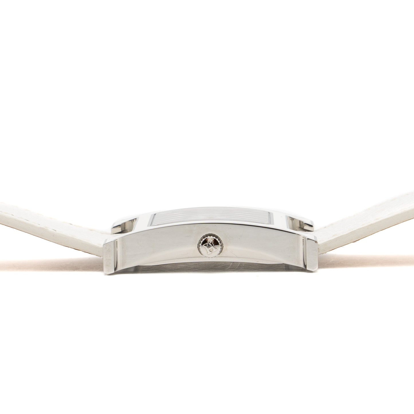 Hermes Heure H Watch 30mm Medium Model Epsom White Strap SHW