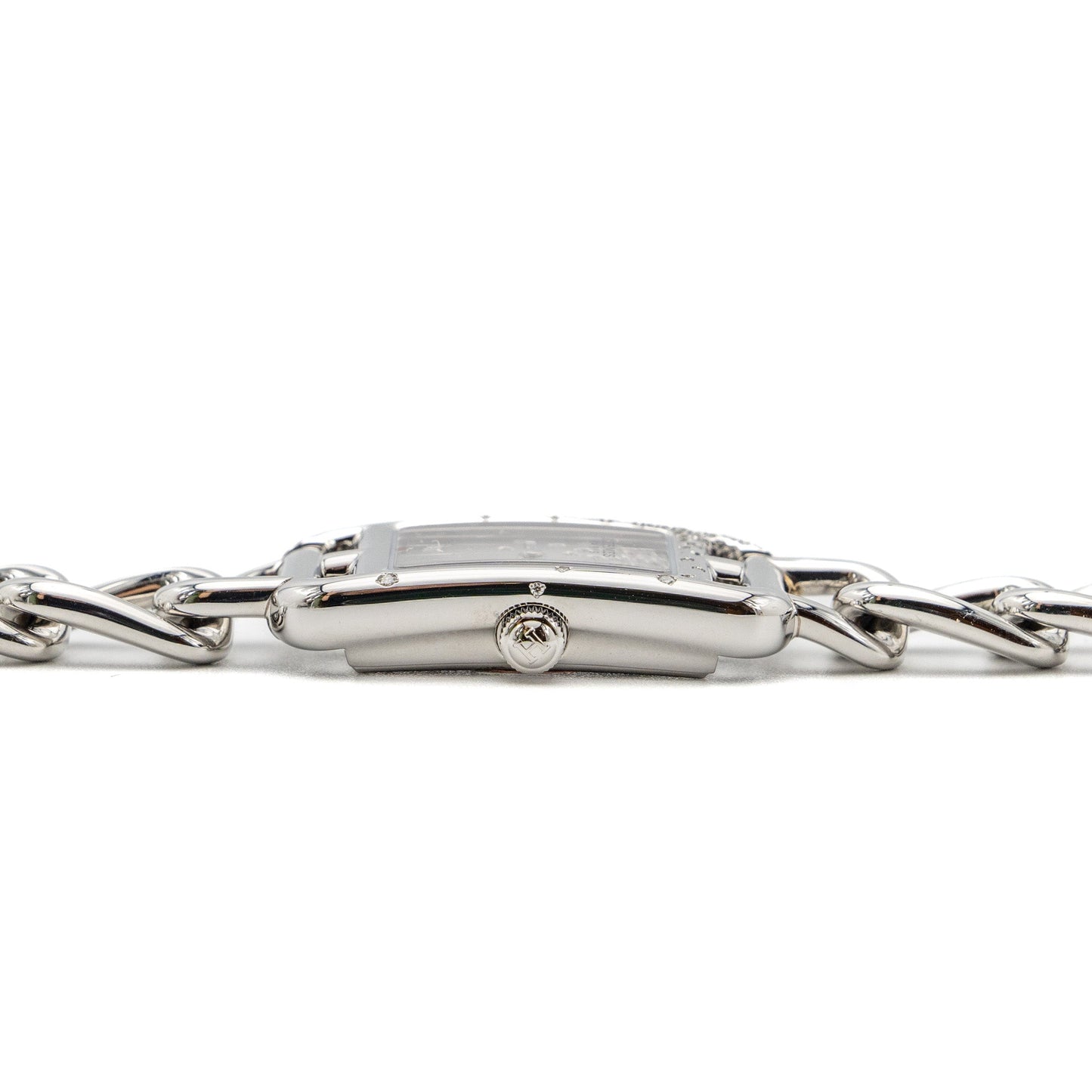 Hermes Nantucket watch 29mm steel Bracelet with diamonds