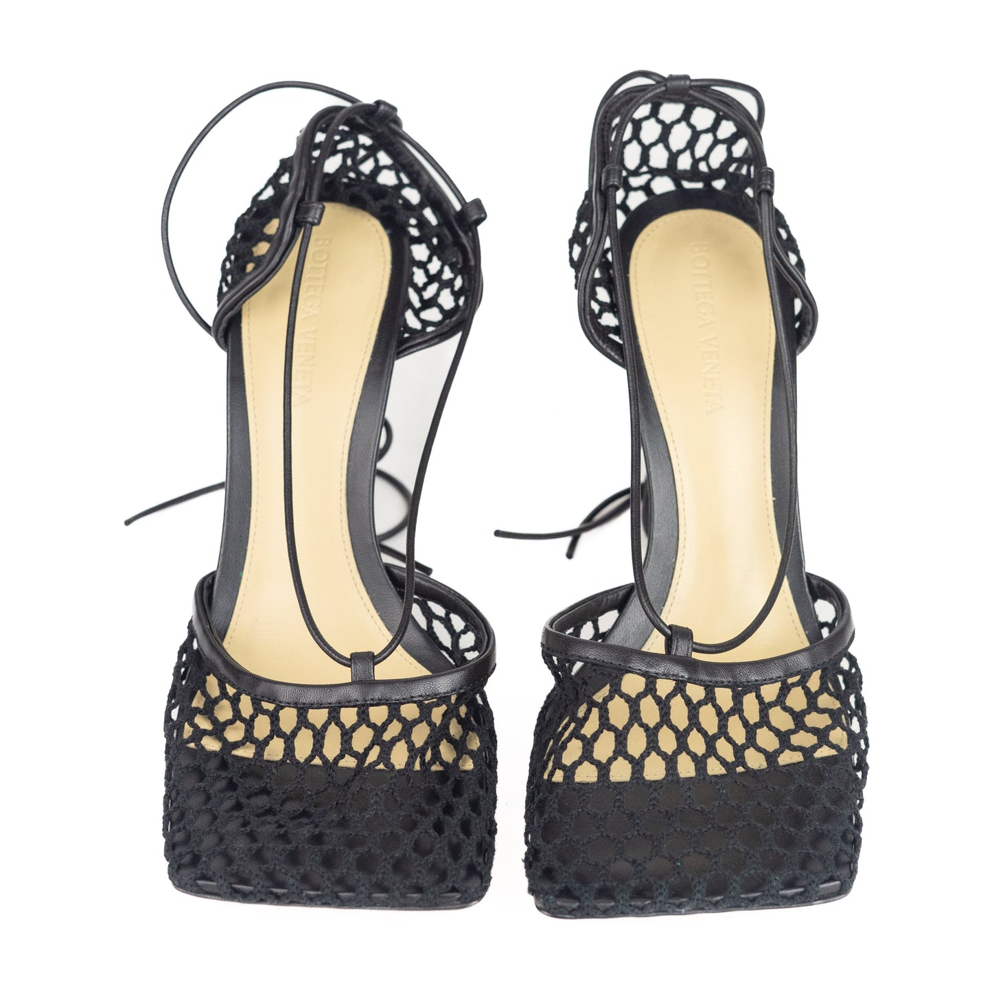Bottega Veneta Mesh High Heel Sandal in I