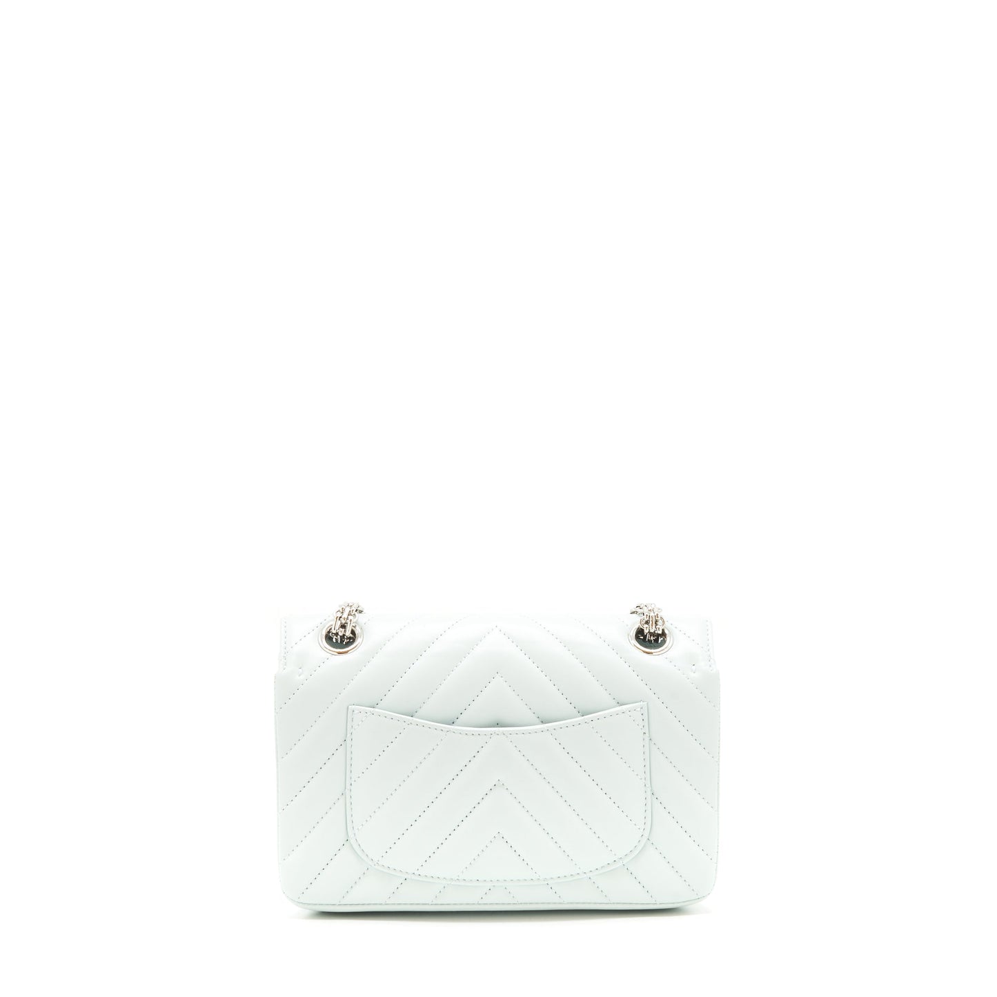 Chanel chevron mini 2.55 Reissue flap Bag Calfskin light blue SHW