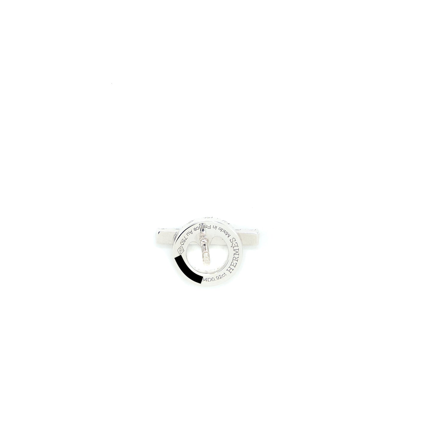 Hermes Finesse Earrings White Gold Diamonds