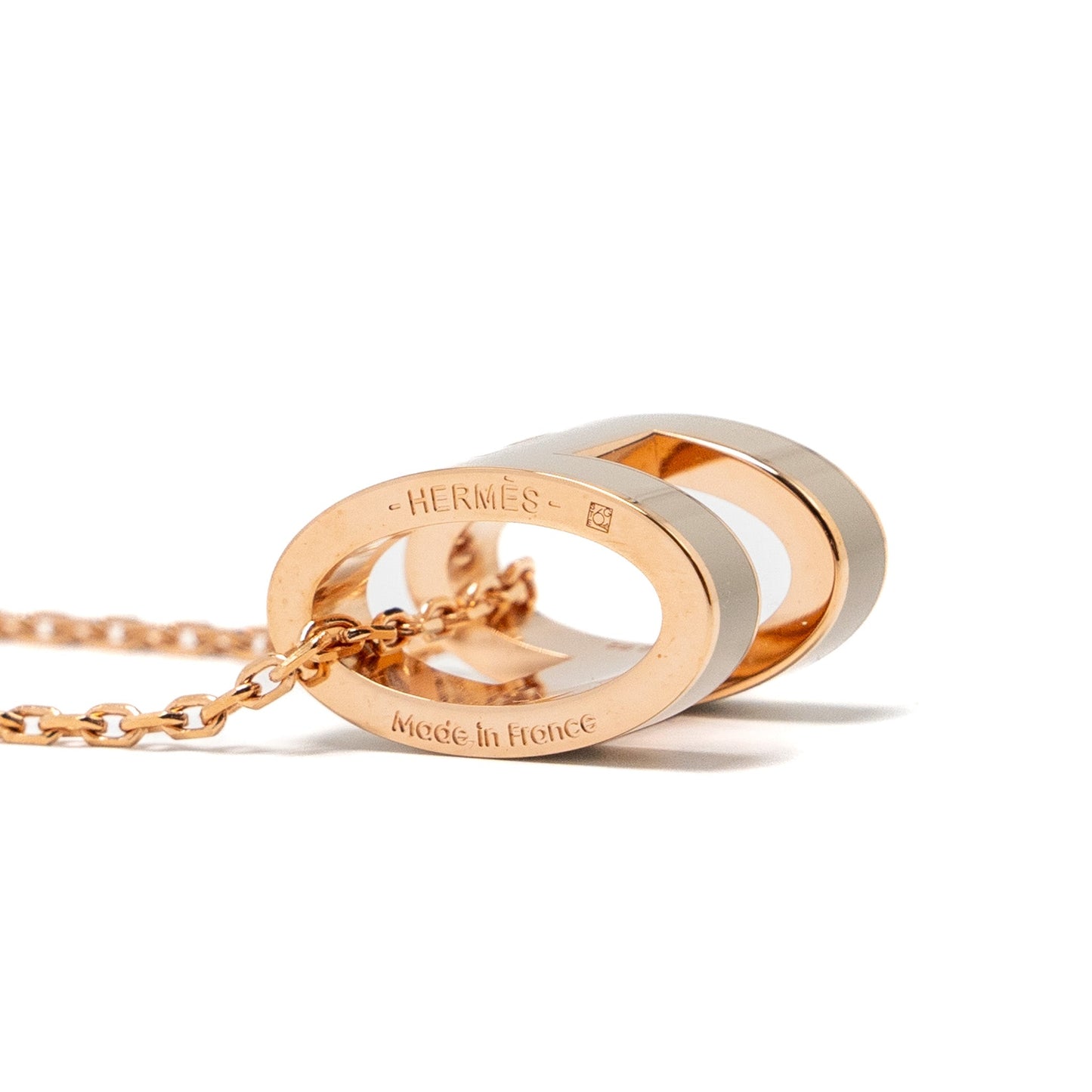 Hermes pop H pendant marron glace RGHW