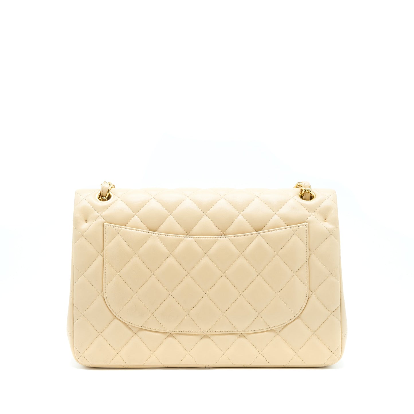 Chanel Jumbo Classic Double Flap Bag Lambskin Beige LGHW