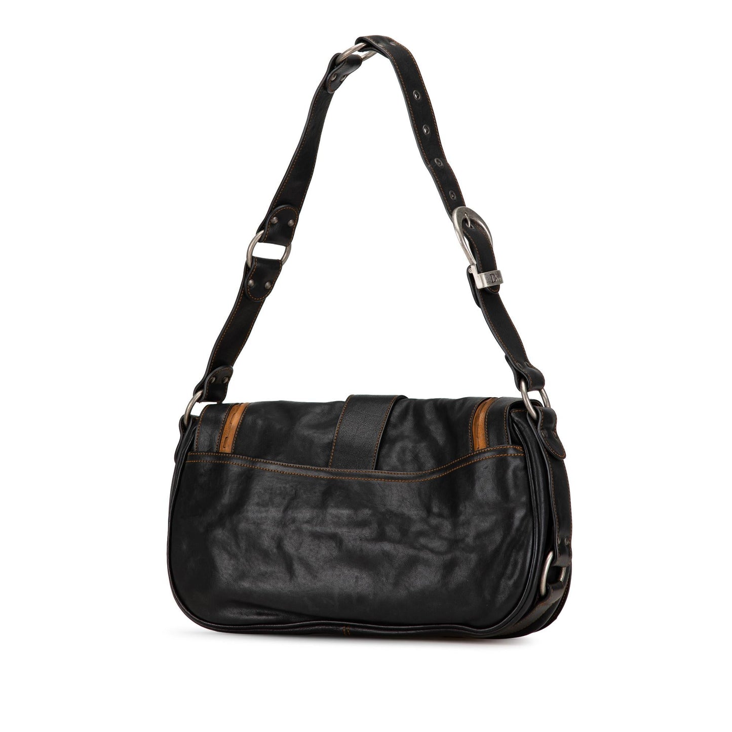 Dior Calfskin Gaucho Double Saddle Shoulder Bag (SHG-XIEEW1)