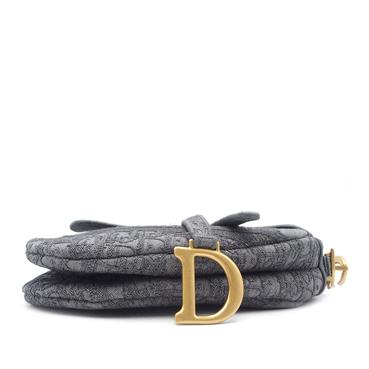 Dior Classic Oblique Canvas Embroidered Saddle Bag (SHG-B83Oth)