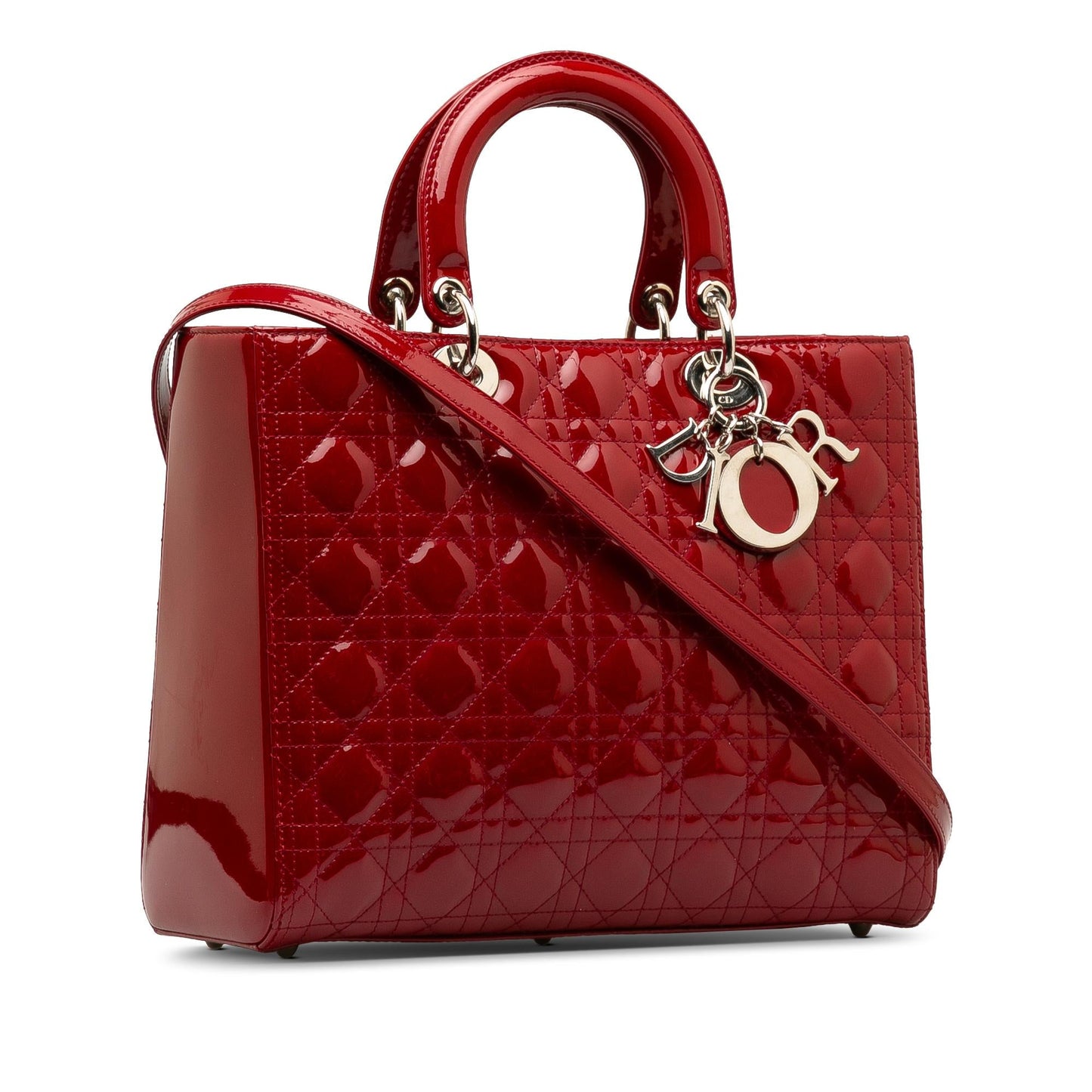 Dior Large Cannage Patent Lady Dior (SHG-ZMJz7k)