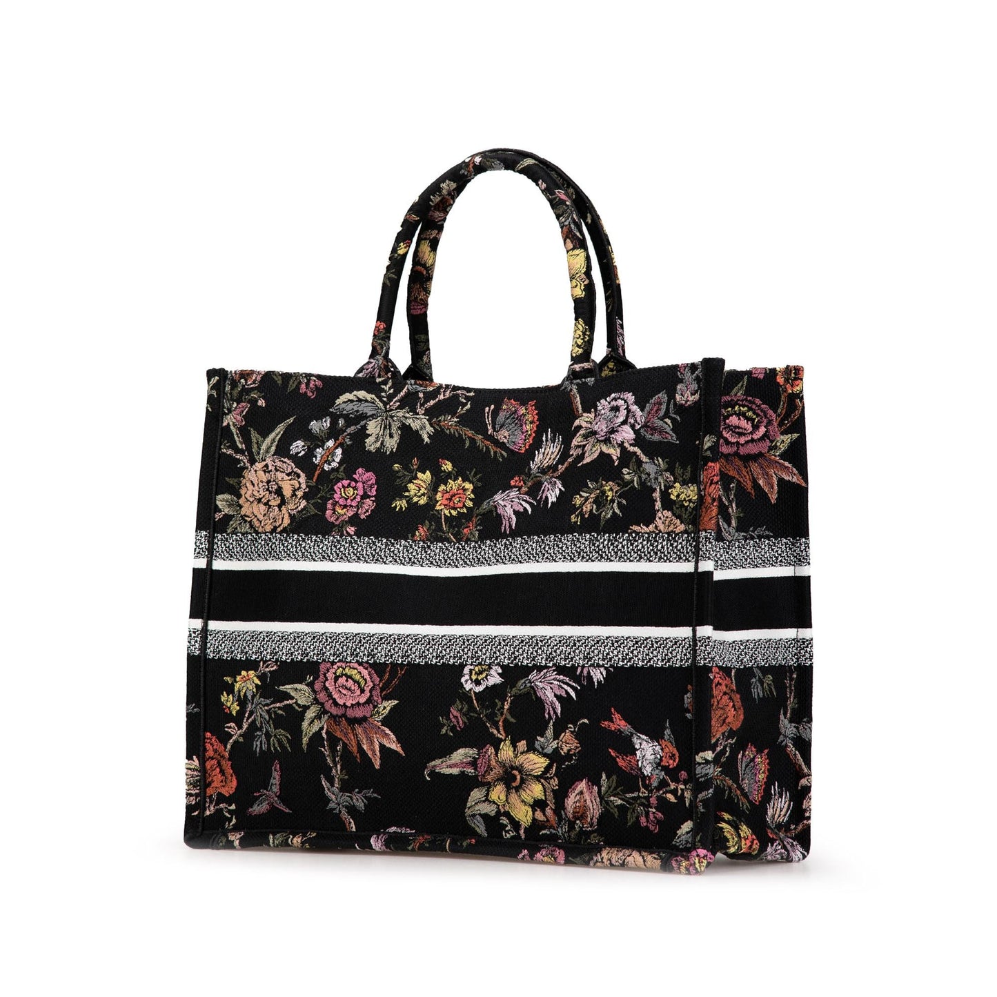 Dior Large Canvas Embroidered Book Tote (SHG-FiiCcc)