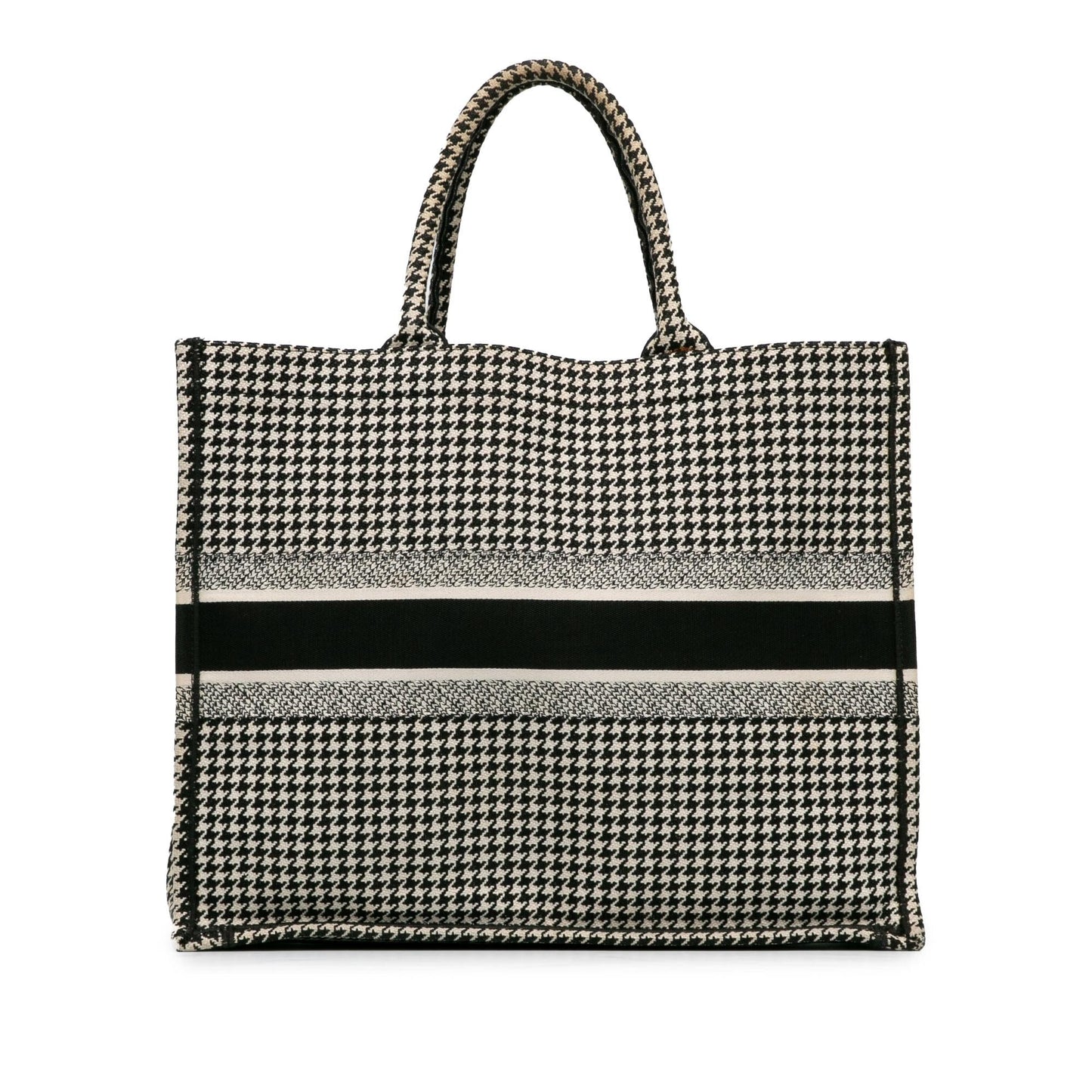 Dior Large Houndstooth Book Tote (SHG-uAGZEe)