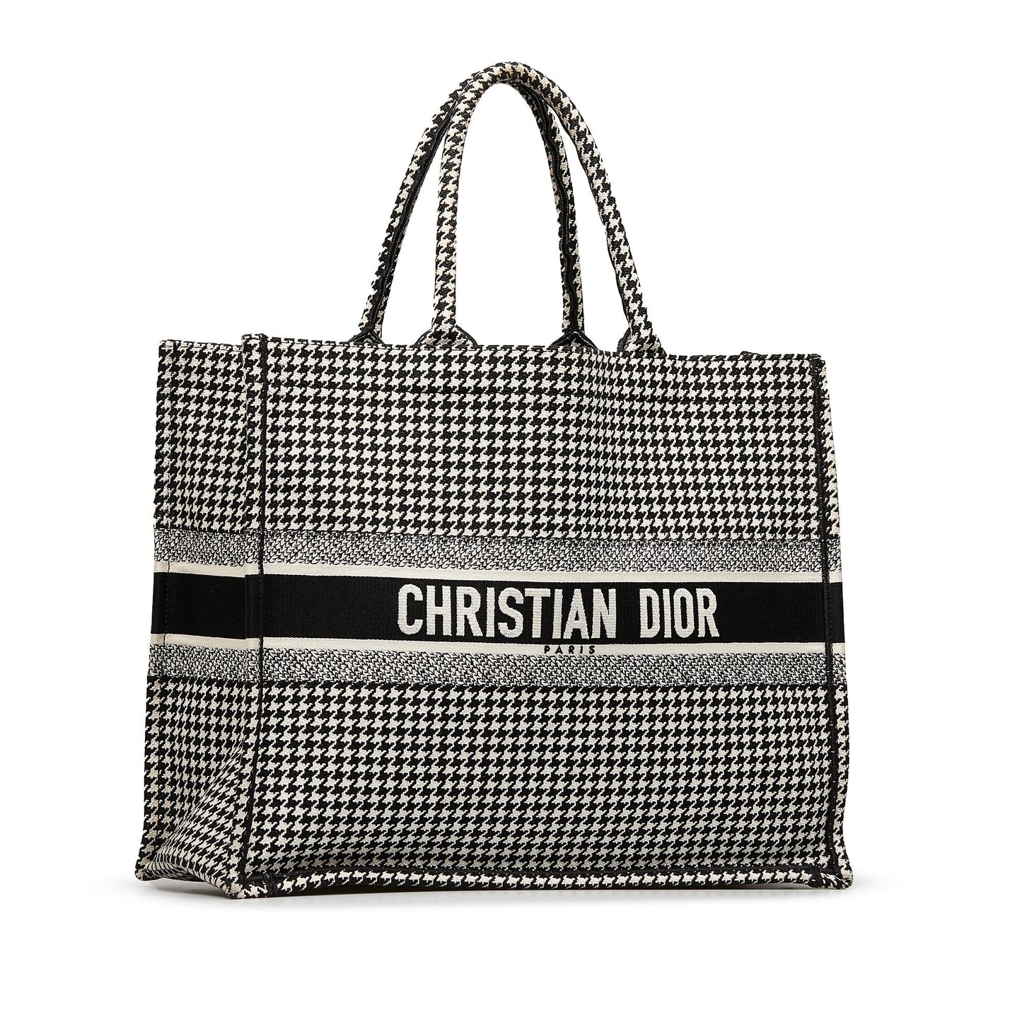 Dior Large Houndstooth Book Tote (SHG-VgsUwy)