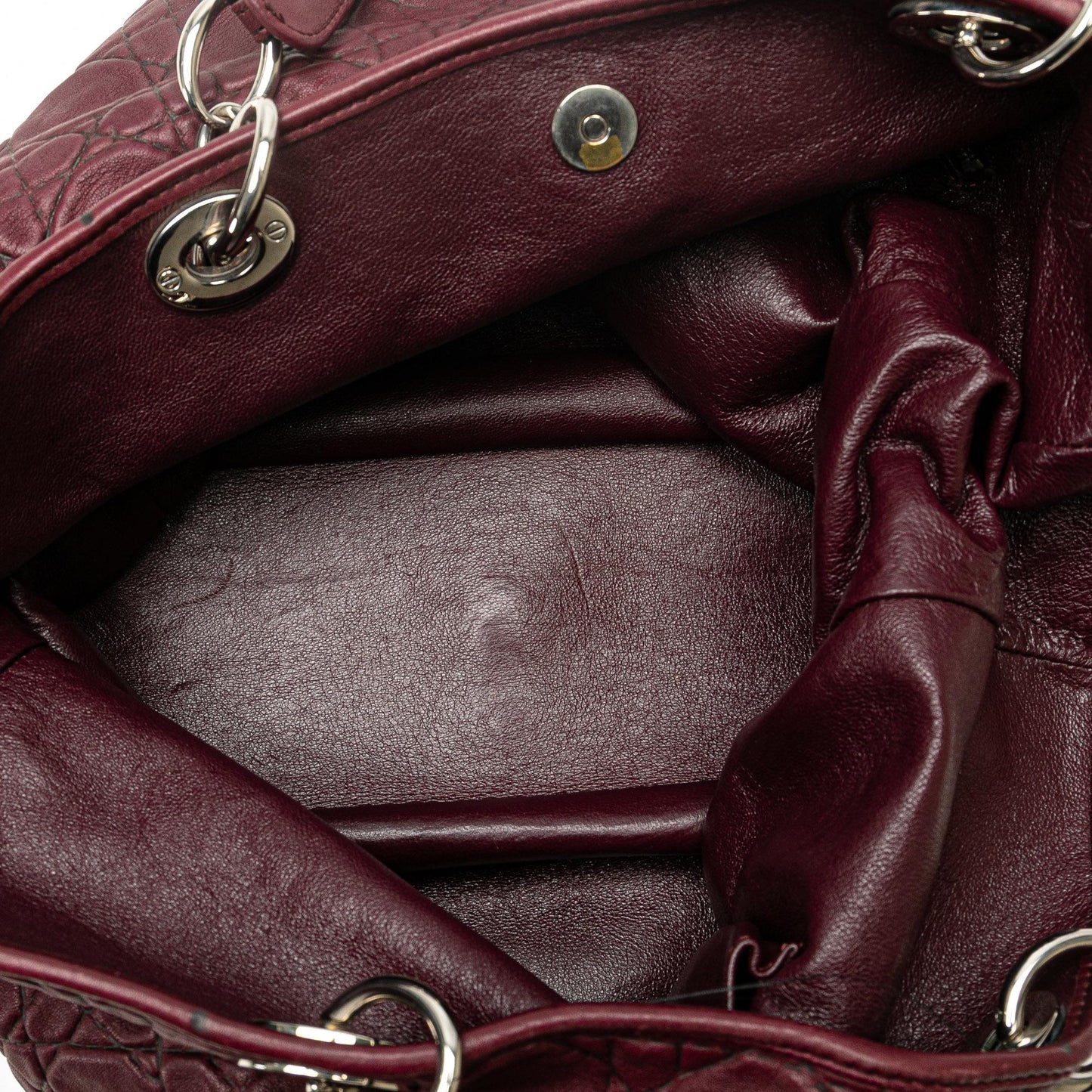 Dior Large Lambskin Cannage Lady Dior Soft Shopping Tote (SHG-kg4Y5I)