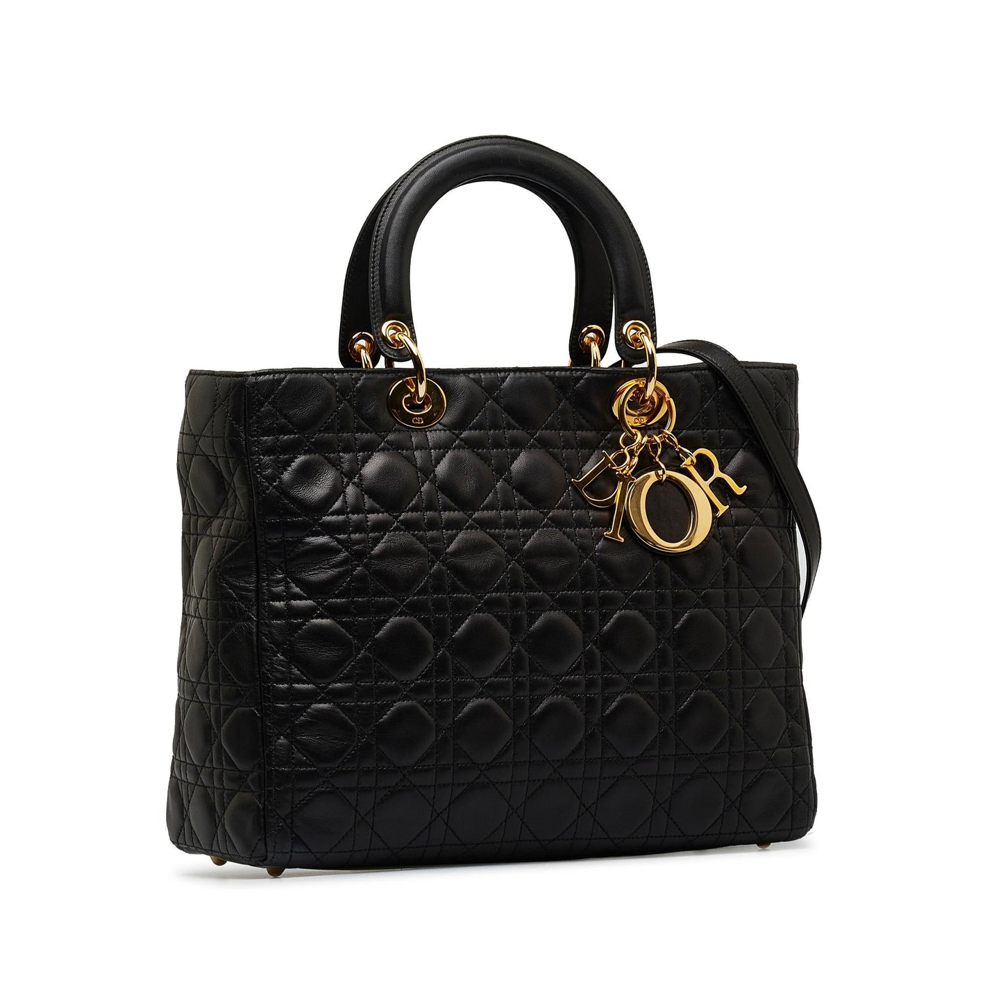 Dior Large Lambskin Cannage Lady Dior (SHG-V97ffY)