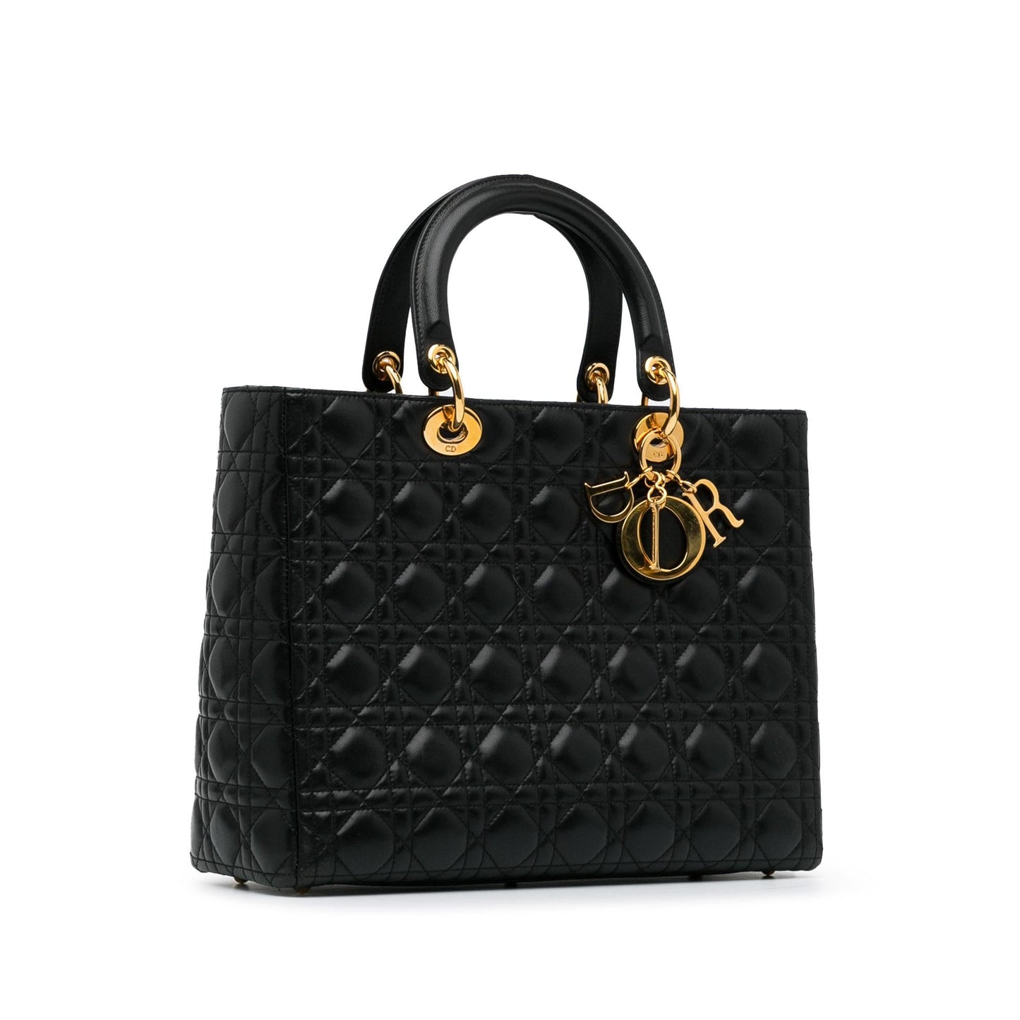 Dior Large Lambskin Cannage Lady Dior (SHG-Hbpskq)
