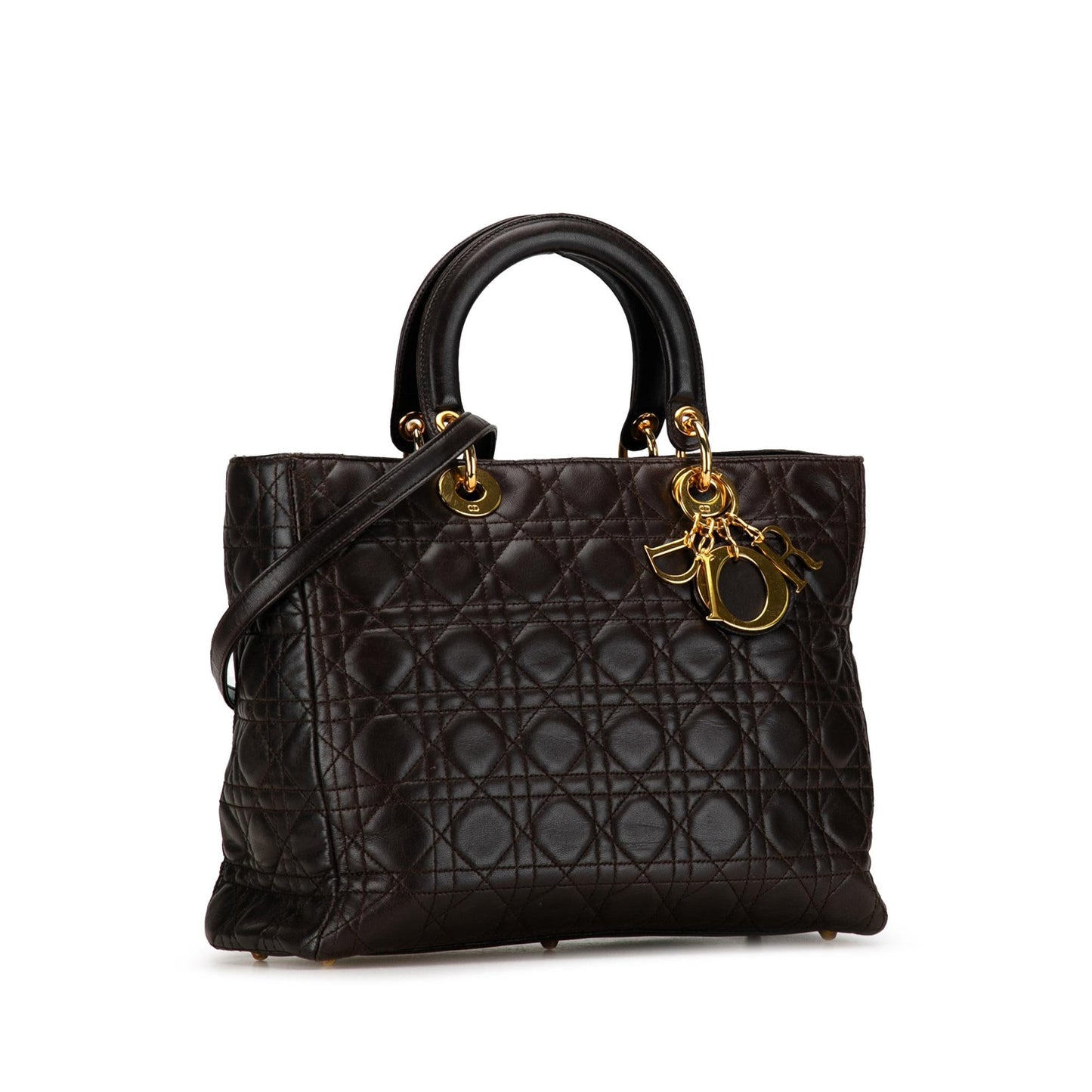 Dior Large Lambskin Cannage Lady Dior (SHG-cx7OVd)