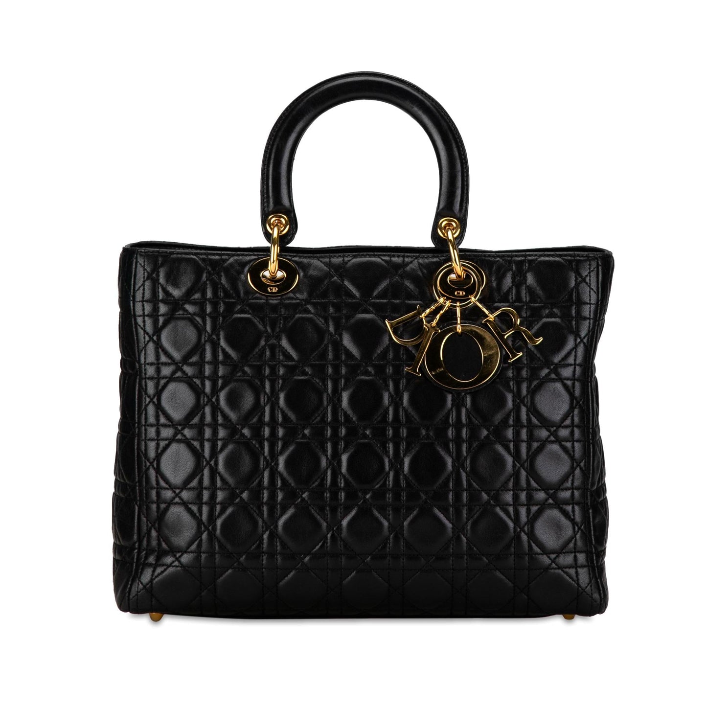 Dior Large Lambskin Cannage Lady Dior (SHG-sQptKF)
