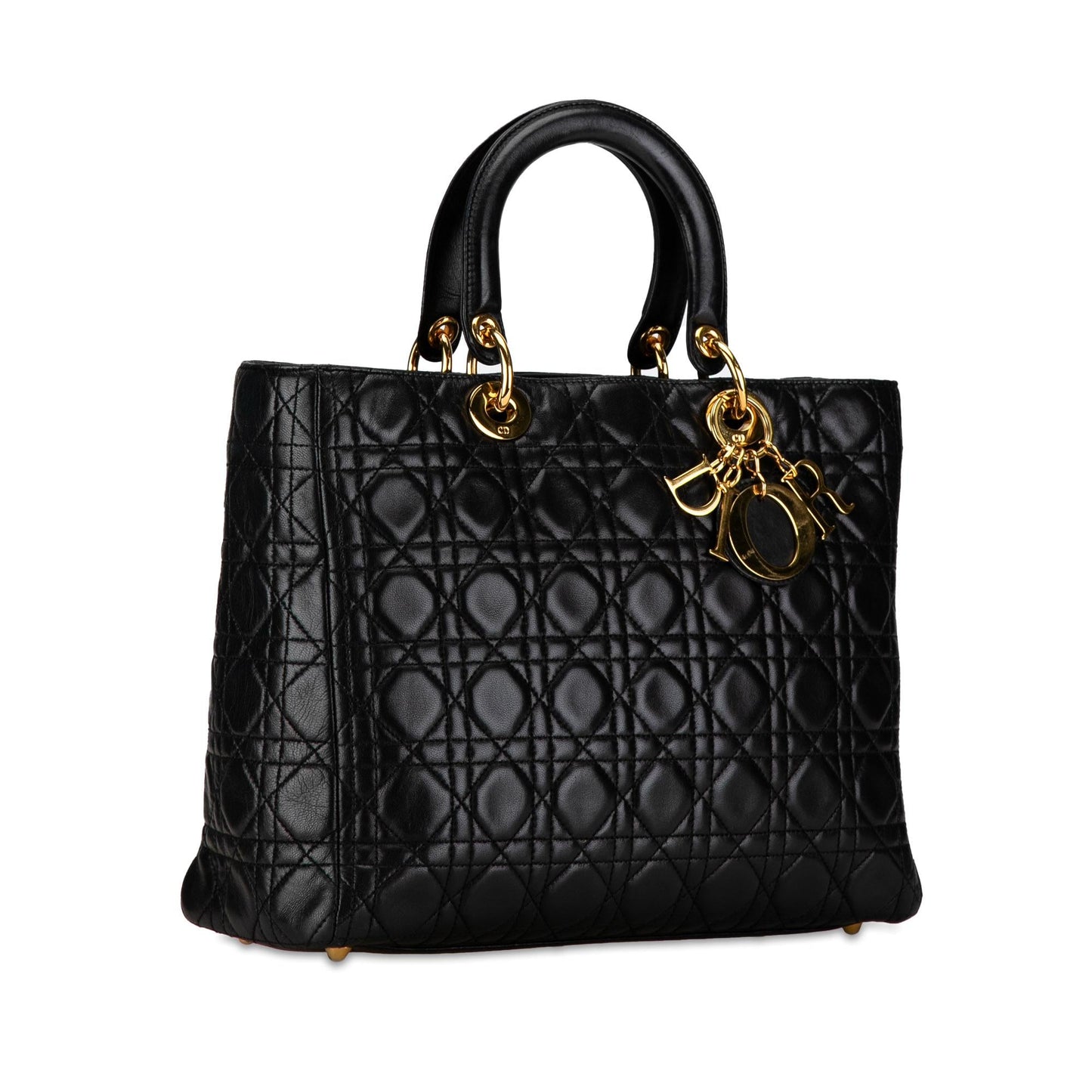 Dior Large Lambskin Cannage Lady Dior (SHG-sQptKF)
