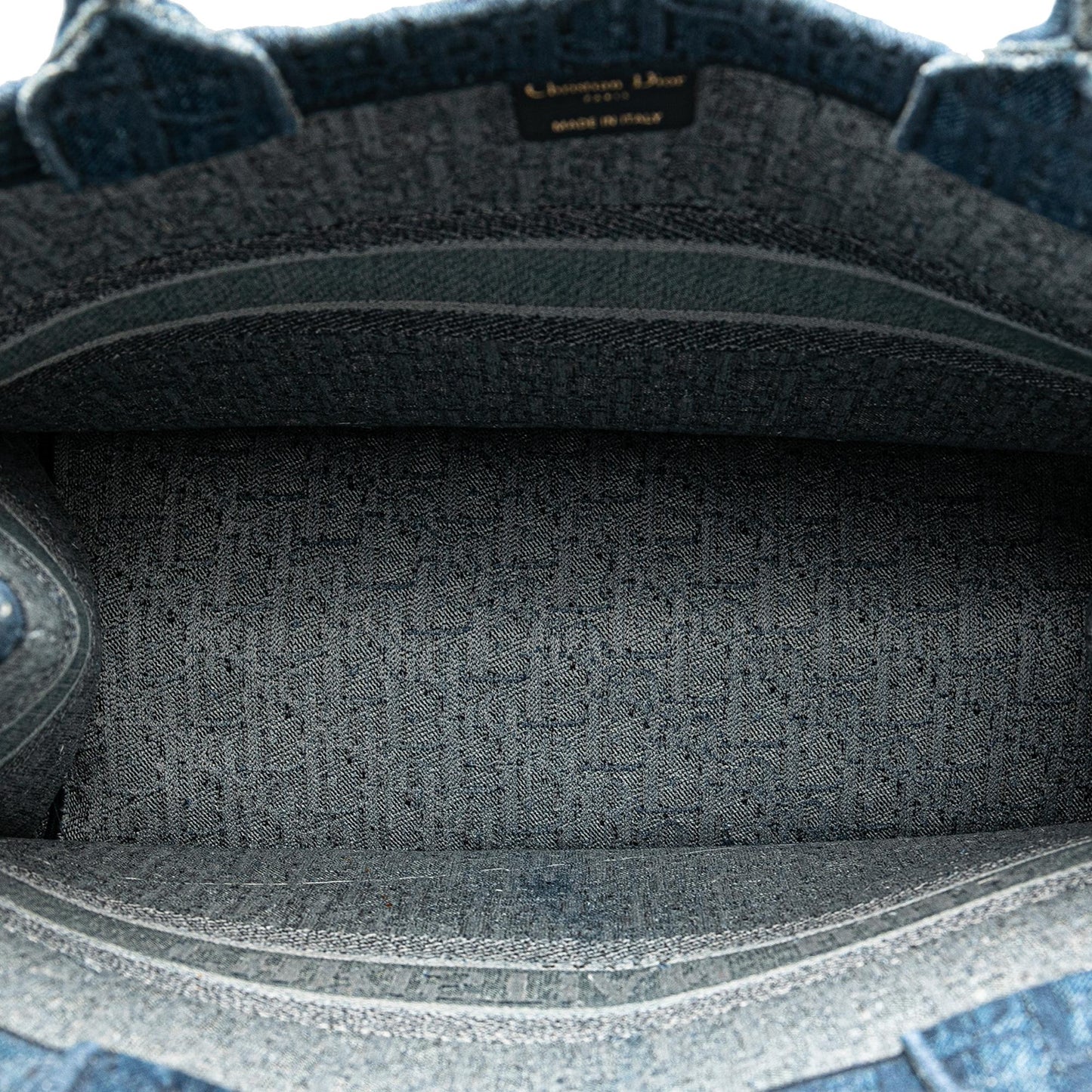 Dior Large Oblique Denim Book Tote (SHG-2aRetf)