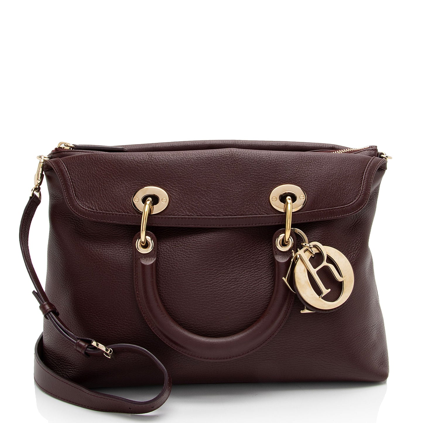 Dior Leather Granville Medium Tote (SHF-d6z01R)