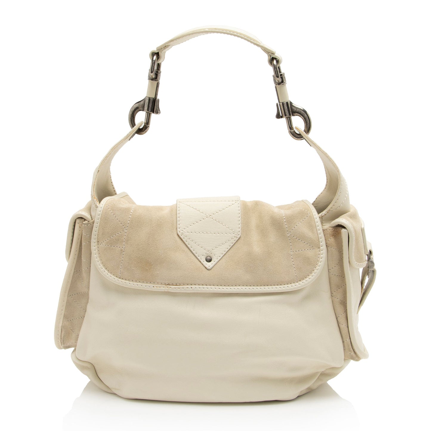 Dior Leather Suede Rebelle Shoulder Bag (SHF-E75STn)