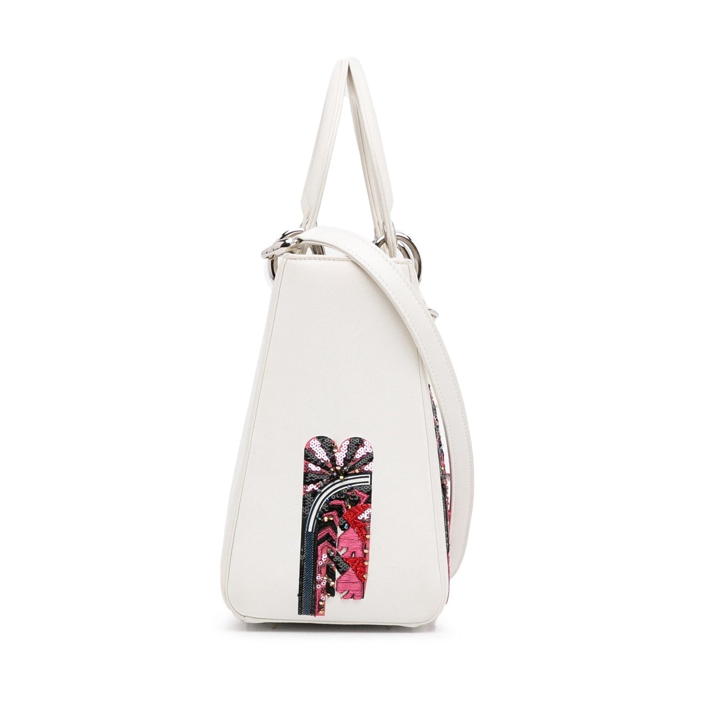 Dior Medium Calfskin Sequin Embellished Lady Dior (SHG-T5mrS0)
