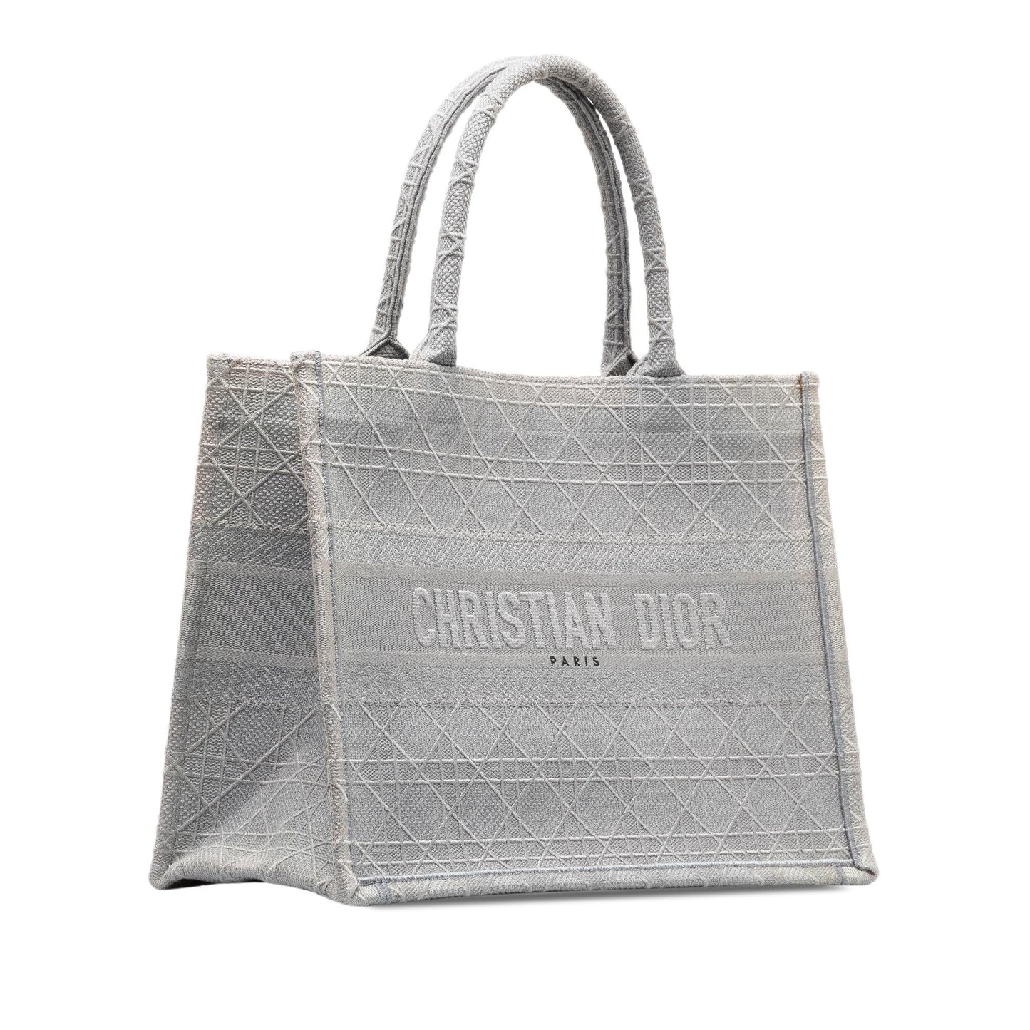 Dior Medium Cannage Embroidered Book Tote (SHG-dwrZnB)