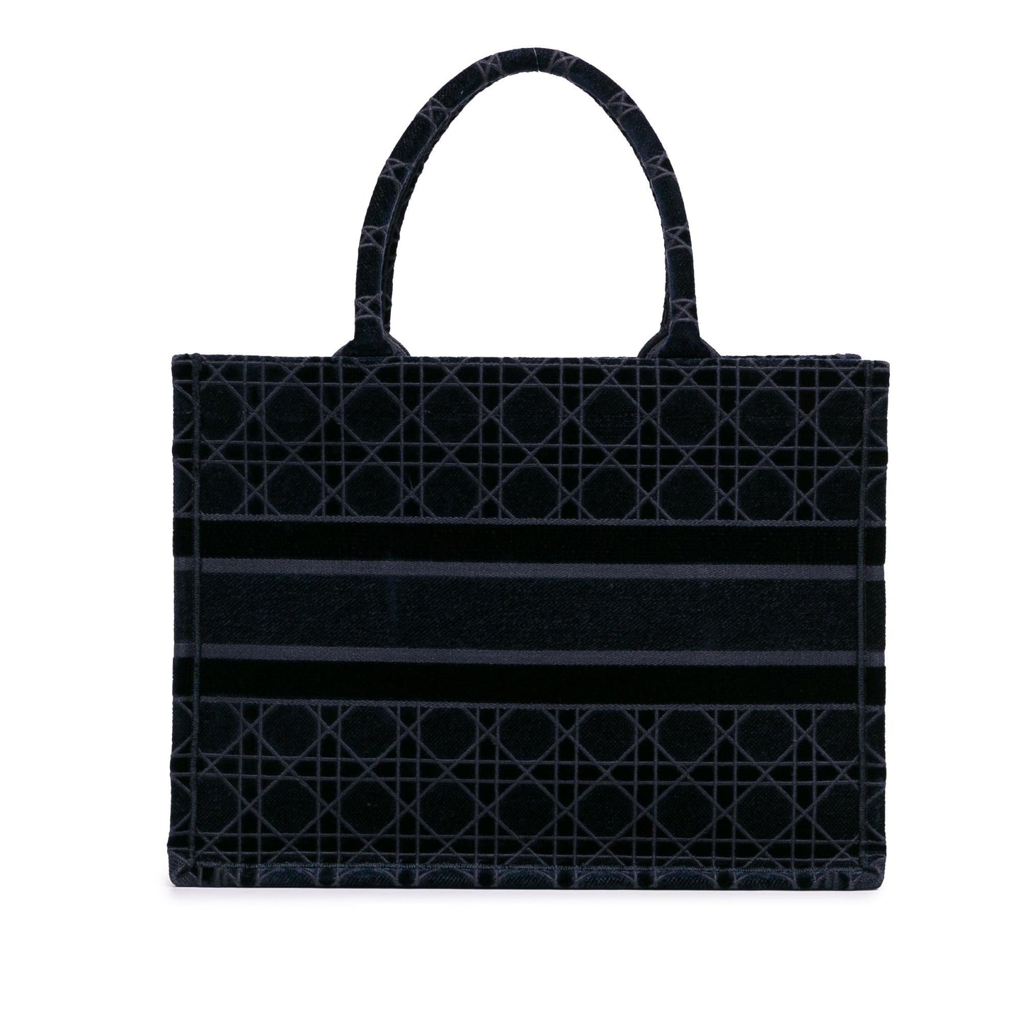 Dior Medium Cannage Embroidered Book Tote (SHG-fvzewU)