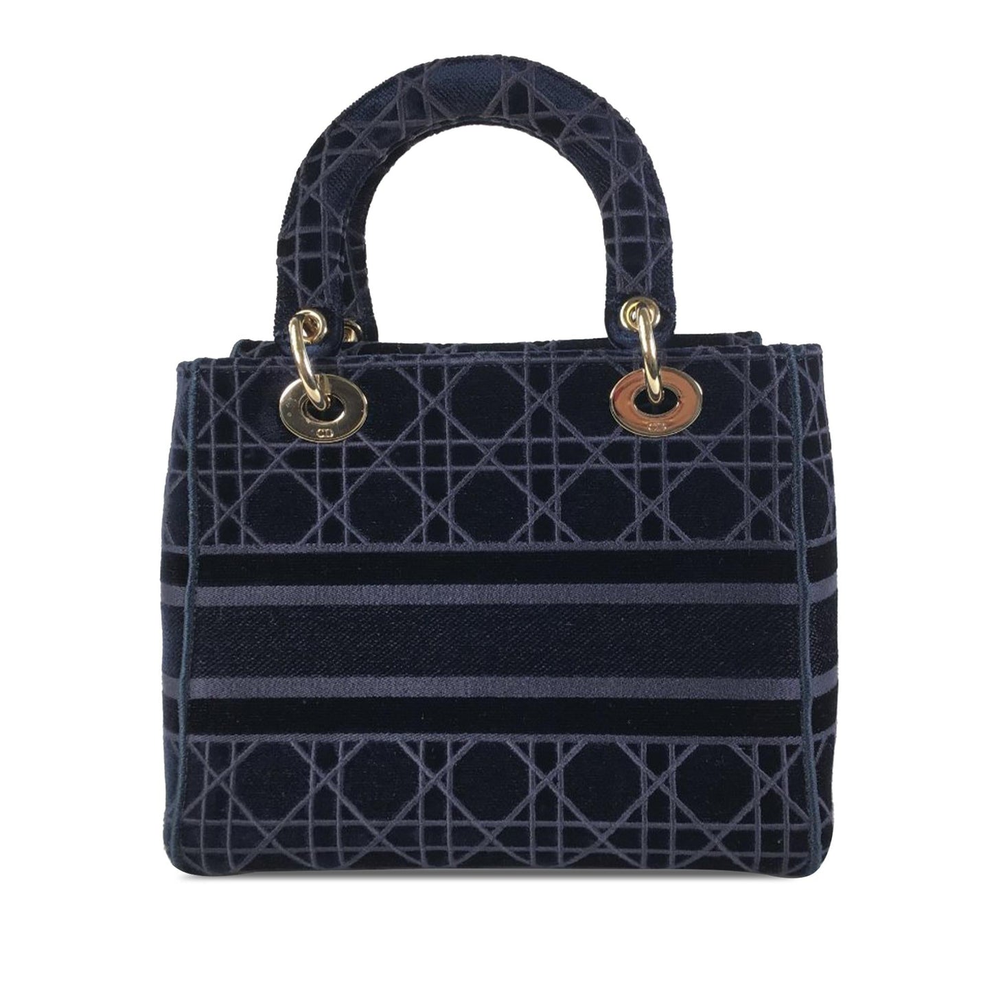 Dior Medium Cannage Velvet Lady D-Lite (SHG-2WUGyr)