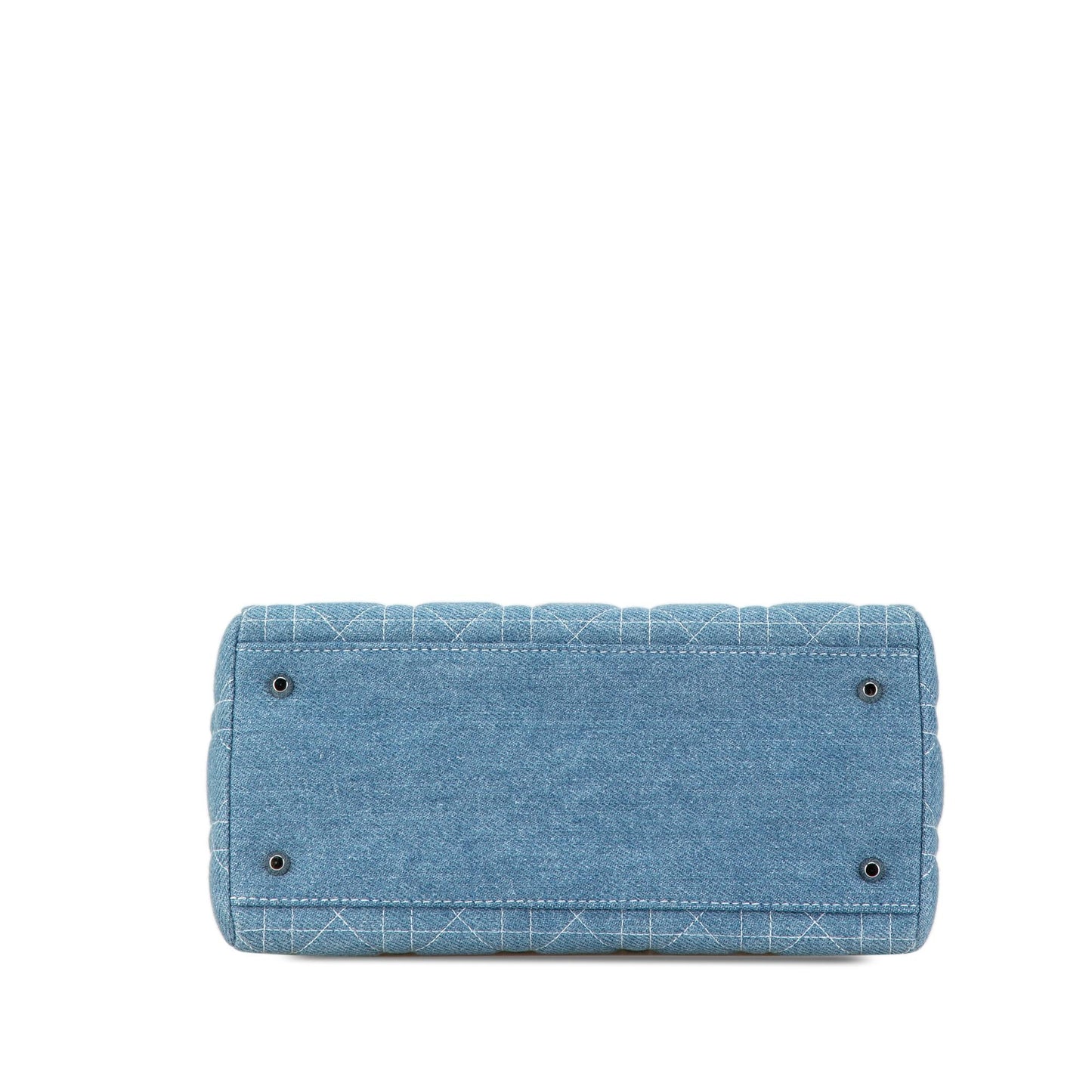Dior Medium Denim Cannage Lady Dior (SHG-5IJWO3)
