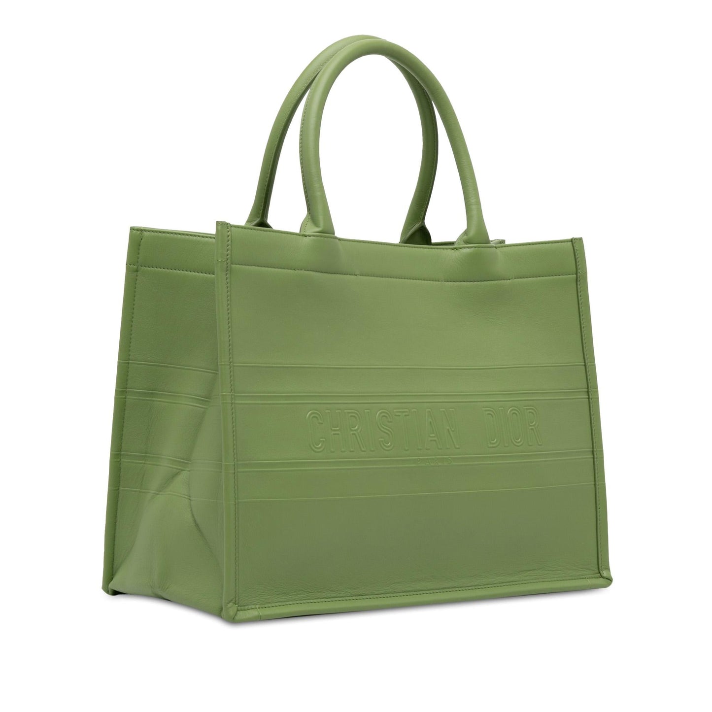Dior Medium Embossed Leather Book Tote (SHG-Uy5Gn9)