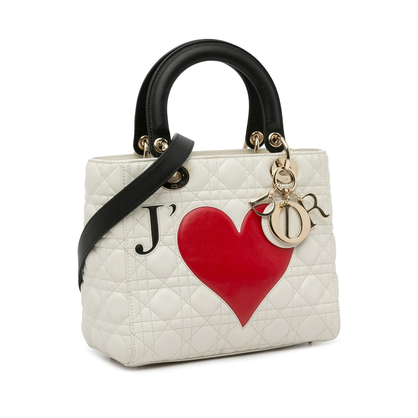 Dior Medium Lambskin Cannage Dioramour Chinese Valentines Lady Dior (SHG-3rVC8Z)