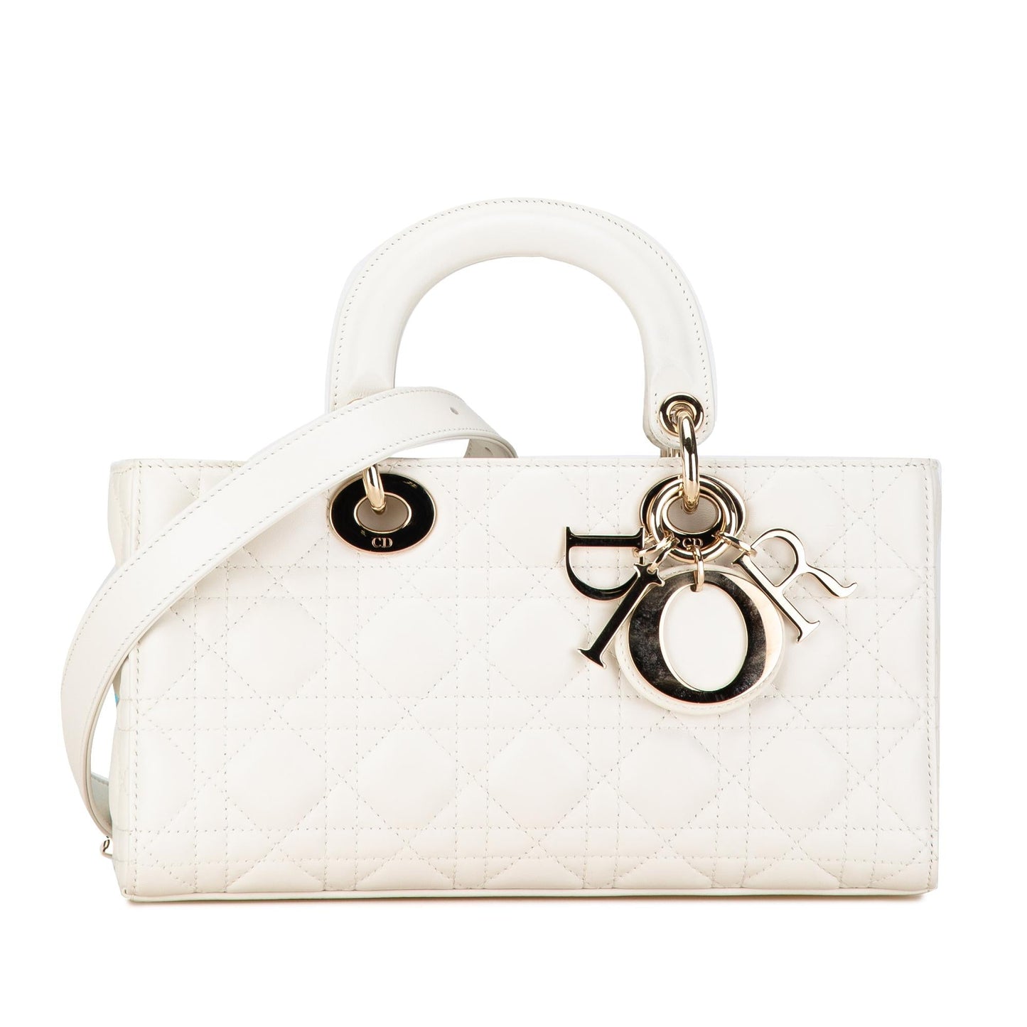 Dior Medium Lambskin Cannage Lady D-Joy (SHG-MxRuTB)