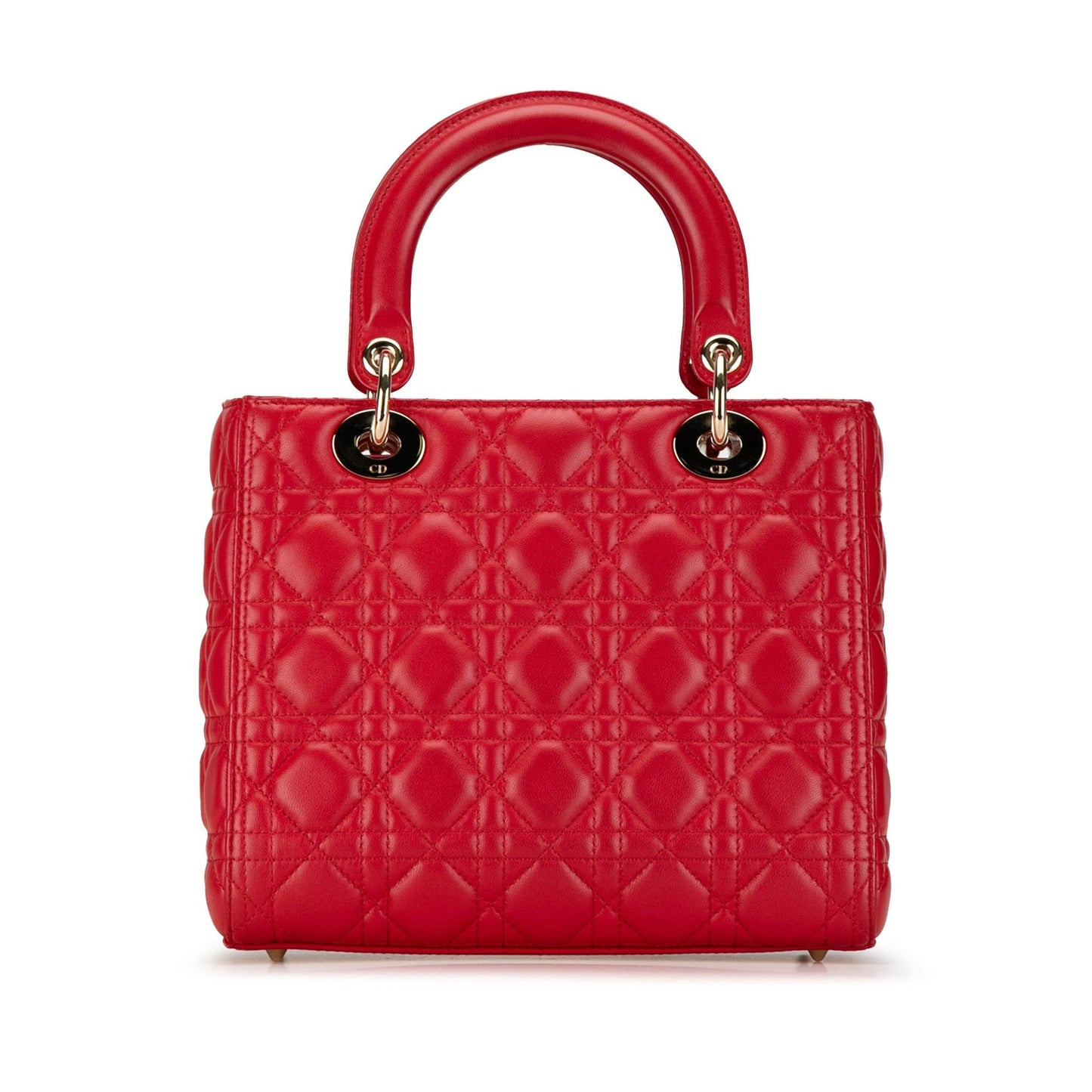 Dior Medium Lambskin Cannage Lady Dior (SHG-fsQoqV)