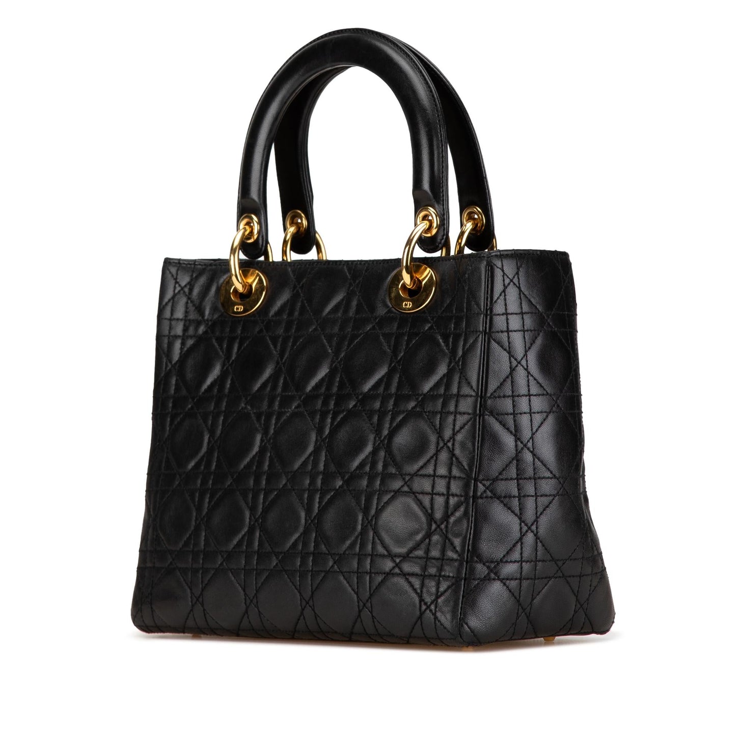Dior Medium Lambskin Cannage Lady Dior (SHG-4STkYI)