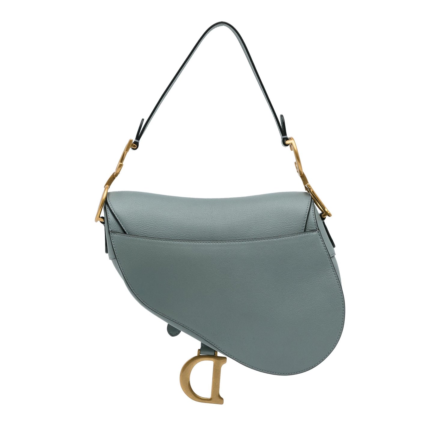 Dior Medium Leather Saddle Bag (SHG-rdD39t)