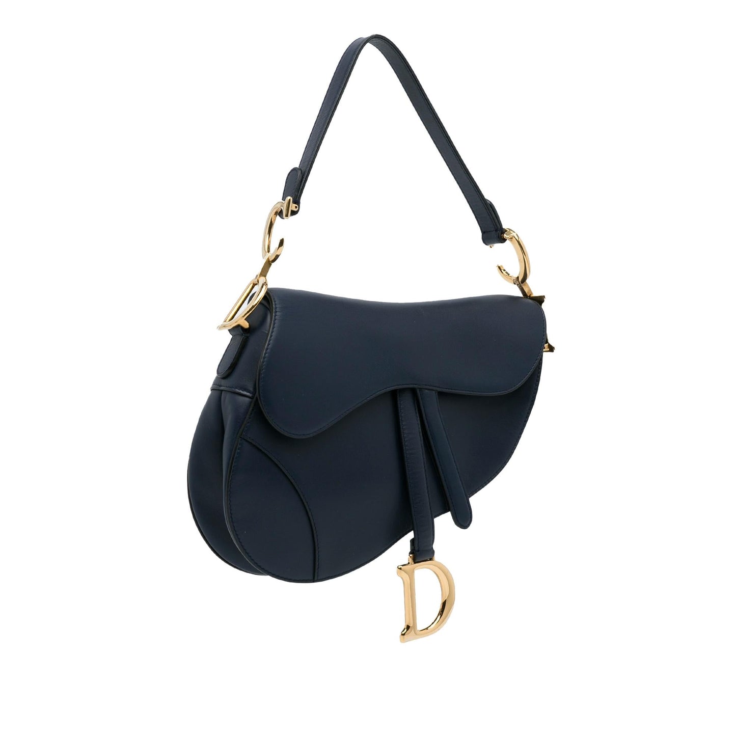 Dior Medium Leather Saddle Bag (SHG-cbSl9t)