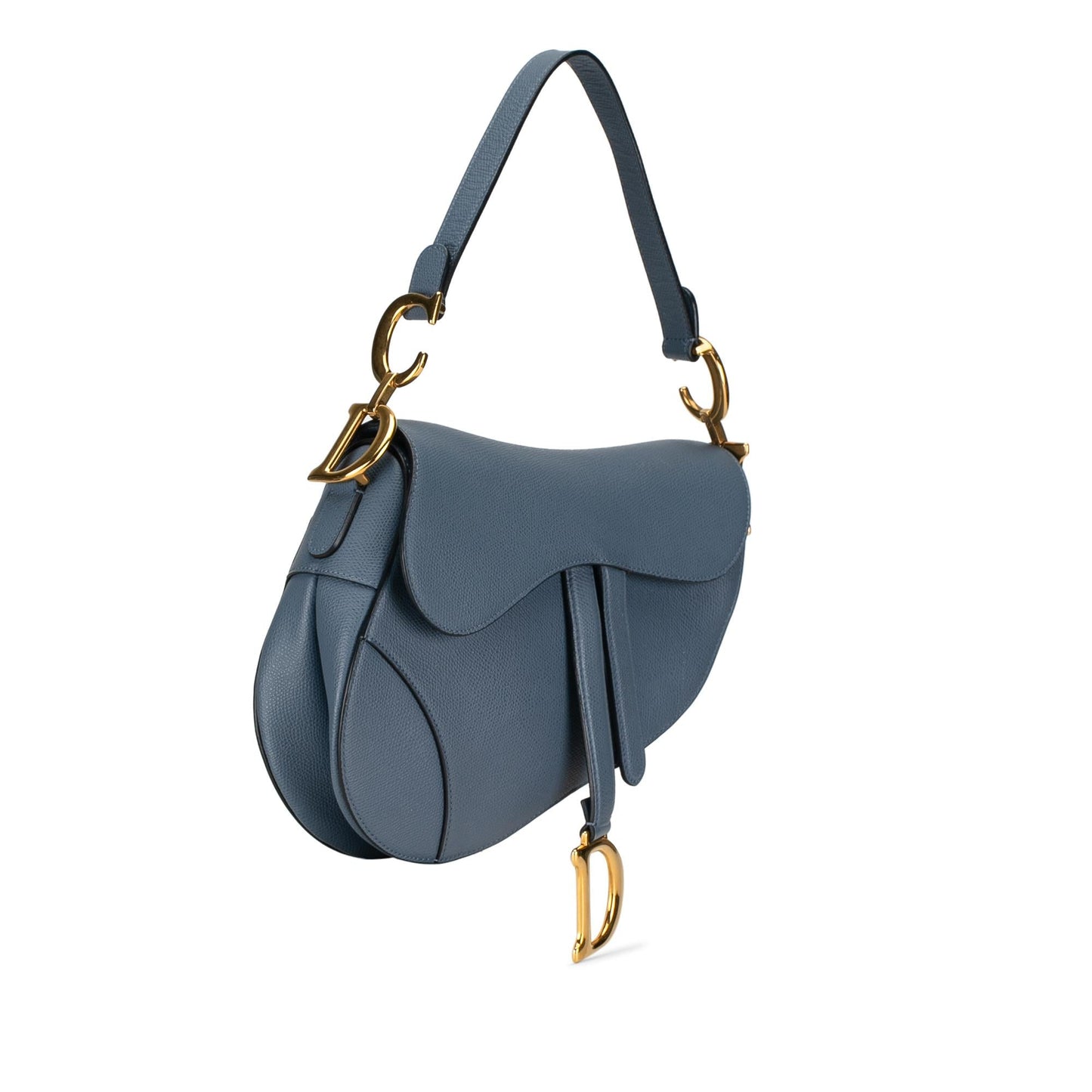 Dior Medium Leather Saddle Bag (SHG-ozX2uX)