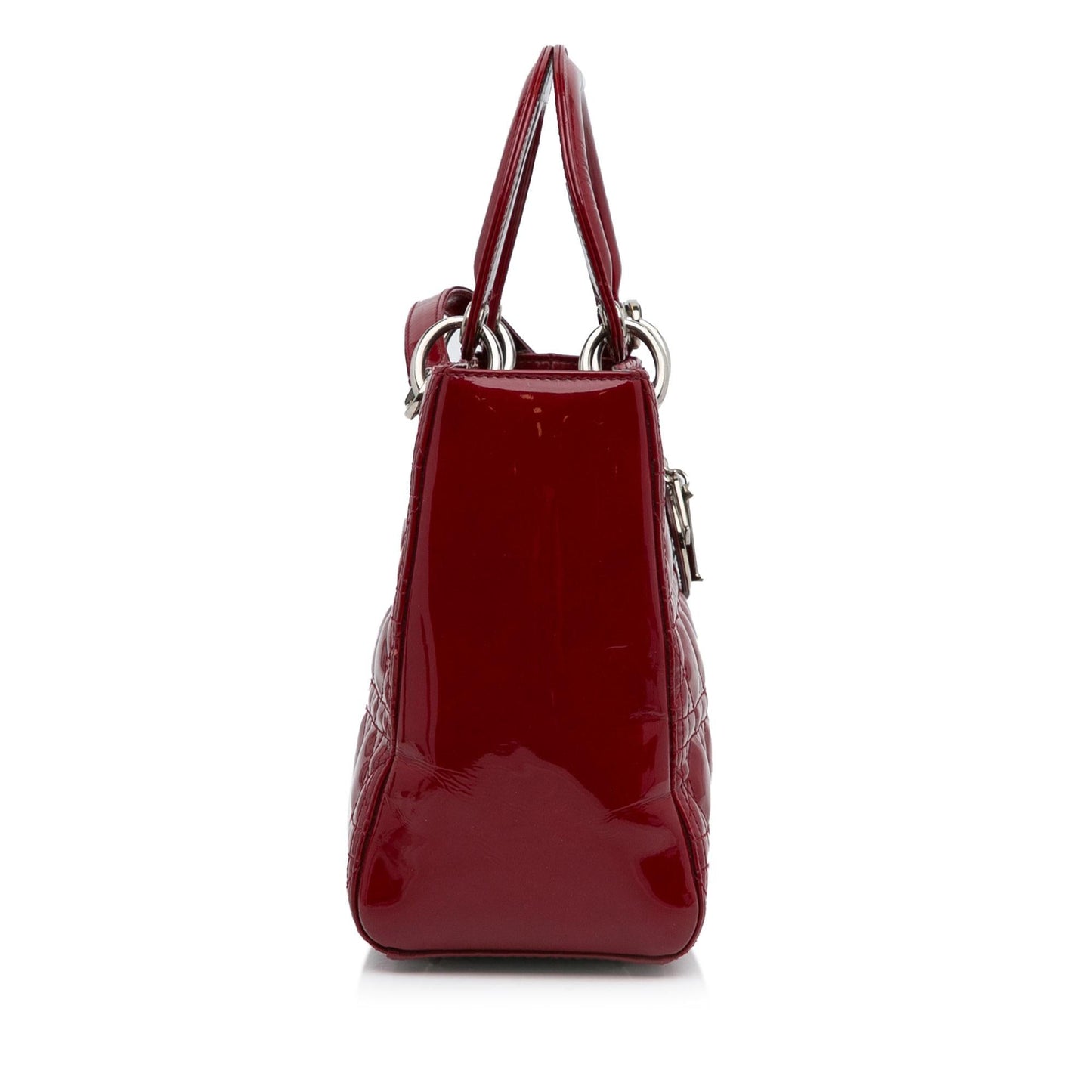 Dior Medium Patent Cannage Lady Dior (SHG-8YKOE0)