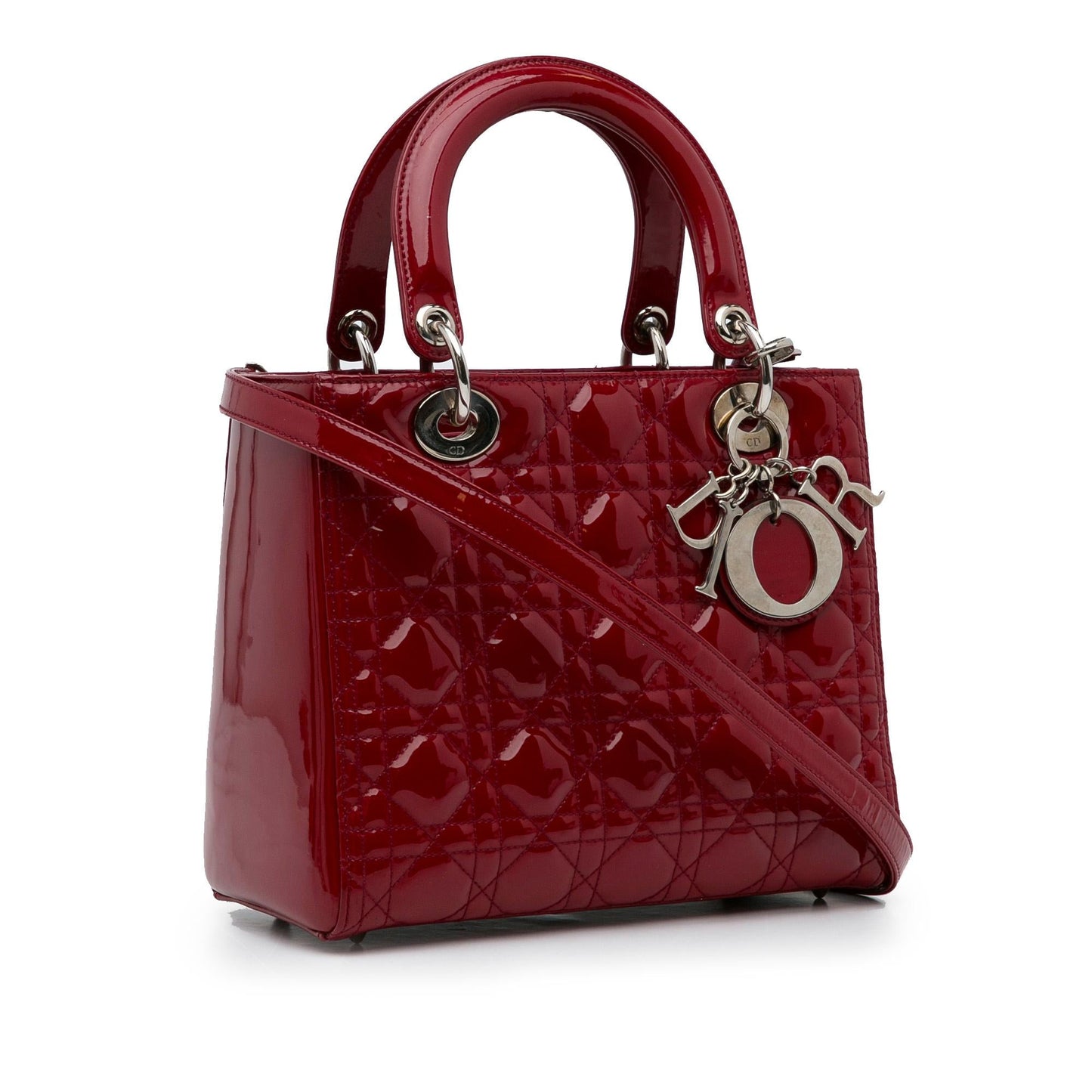 Dior Medium Patent Cannage Lady Dior (SHG-mFPZ0Z)