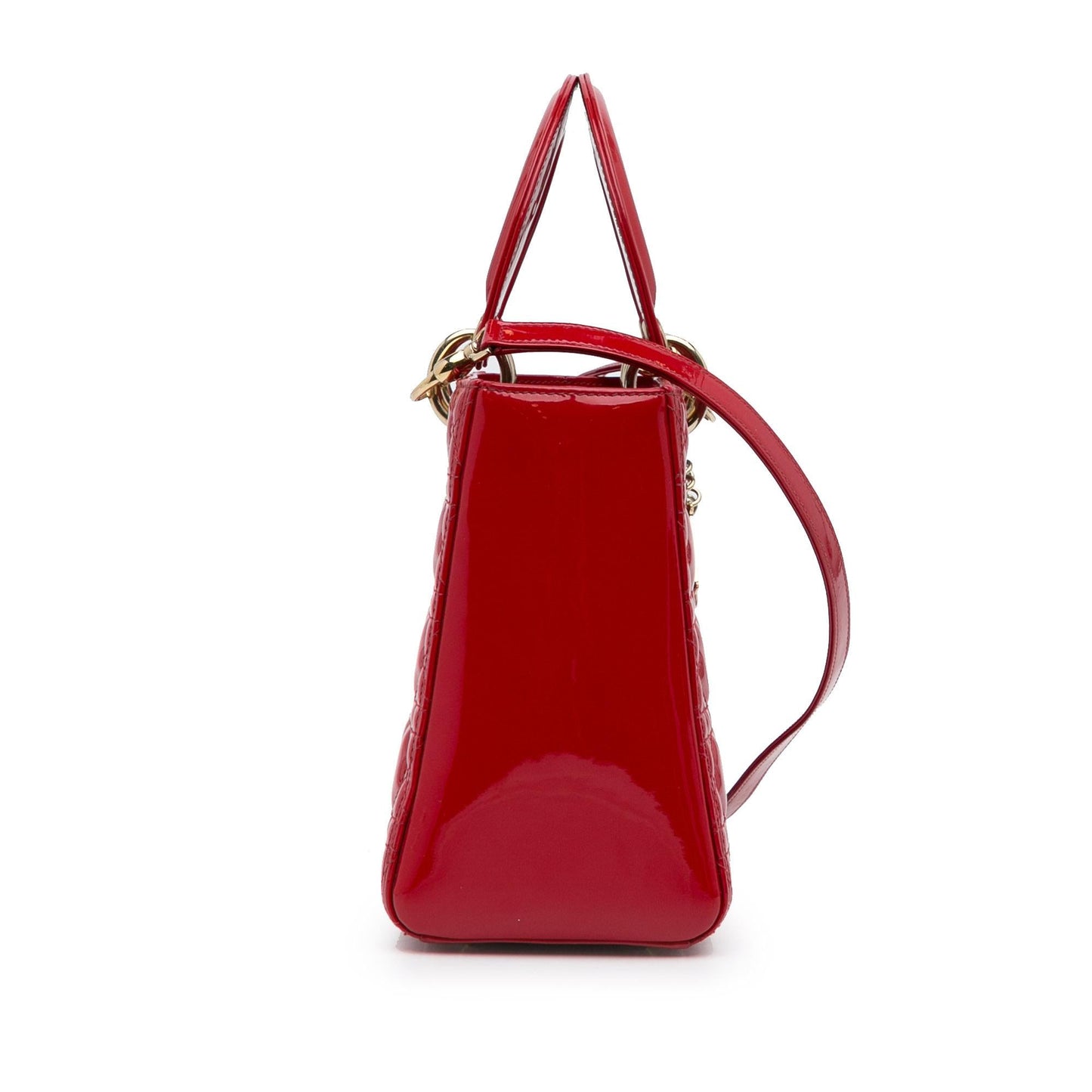 Dior Medium Patent Cannage Lady Dior (SHG-isb2sh)
